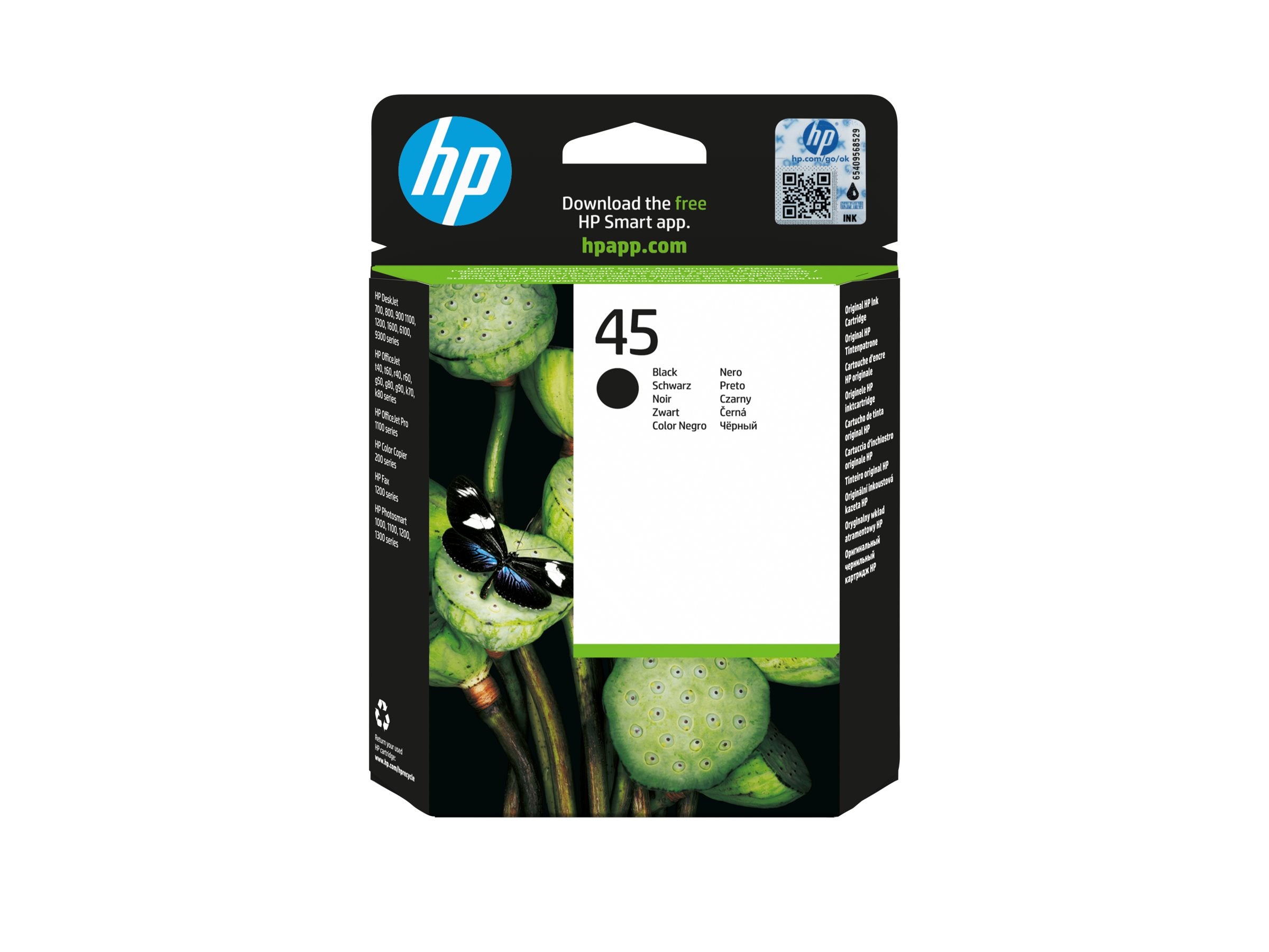 HP 45 original Ink cartridge Vorderansicht