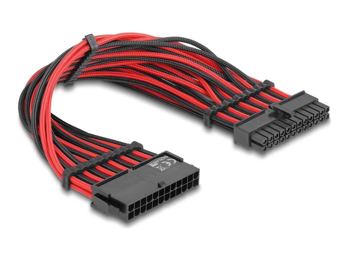 DELOCK Verlängerungskabel 24 Pin ATX Stecker zu 24 Pin ATX Buchse - Vorderansicht
