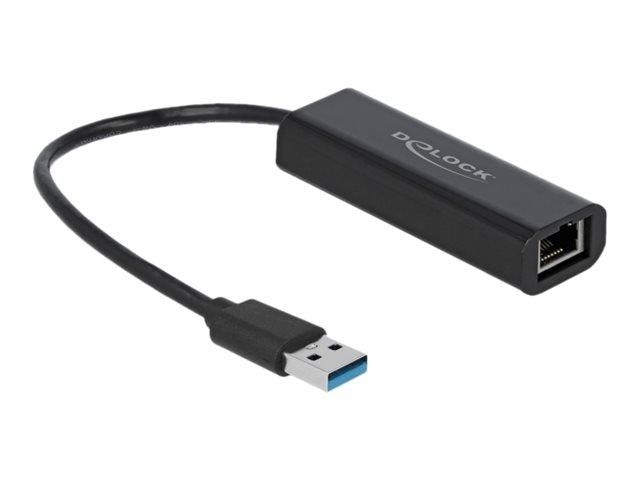 DELOCK Adapter USB Typ-A Stecker zu 2,5 Gigabit LAN - Vorderansicht