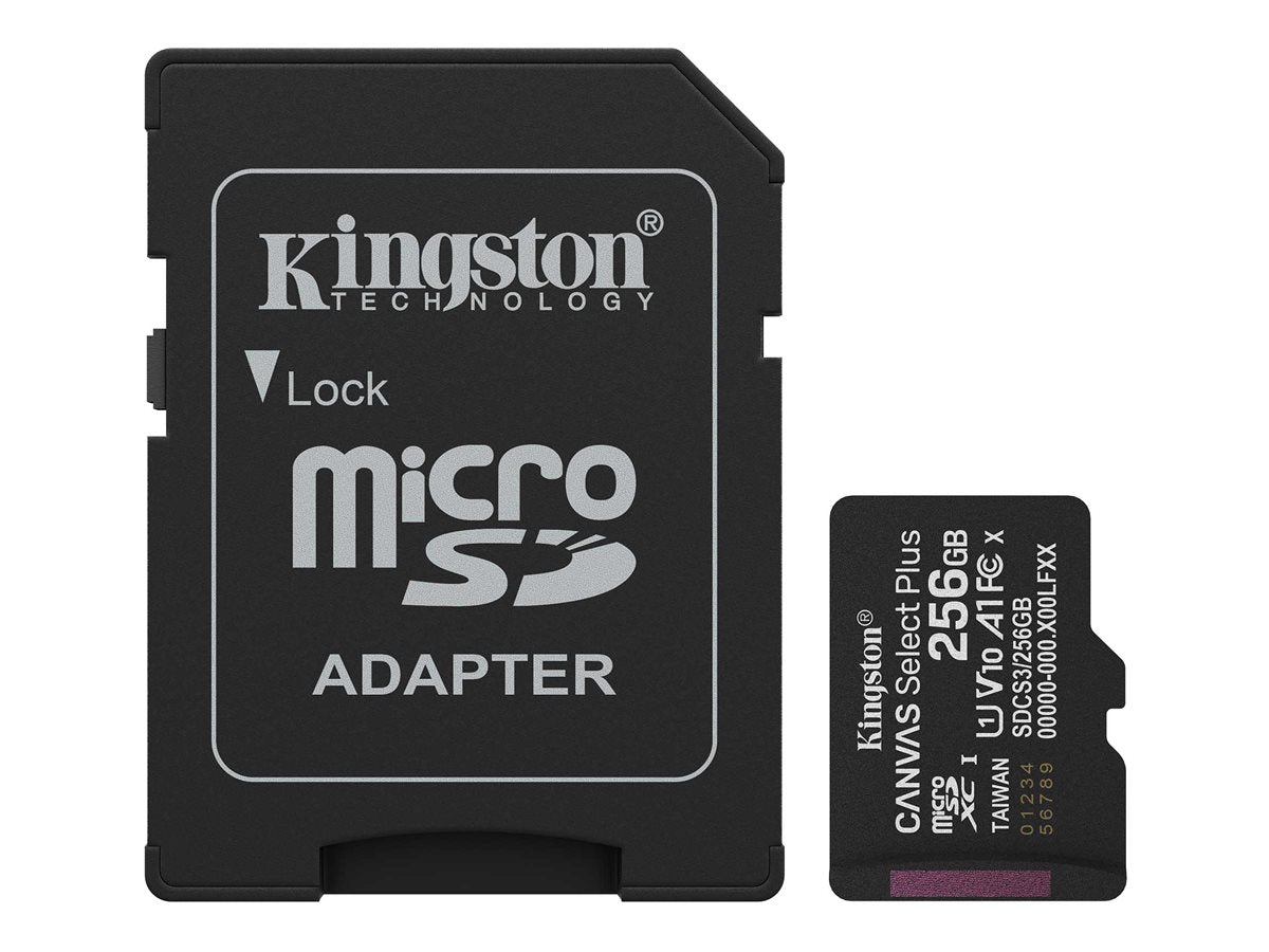 KINGSTON 256GB microSDXC Canvas Select Plus Gen3 Vorderansicht