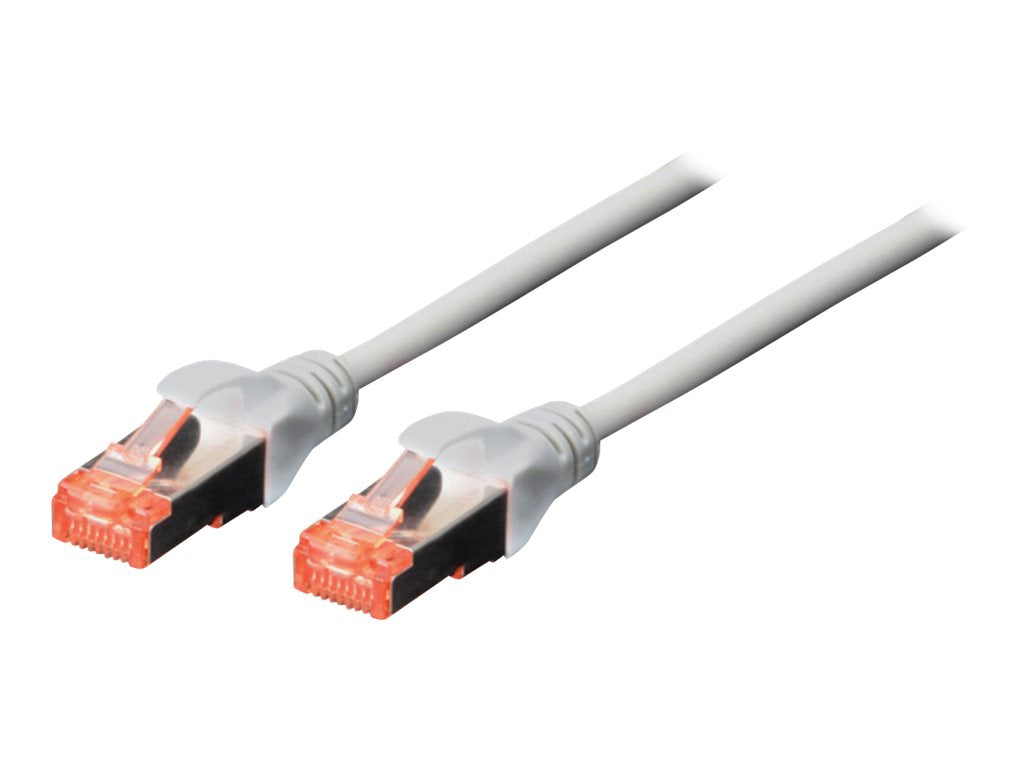 DIGITUS Patch Kabel SFTP/PIMF CAT6 20m grau - Vorderansicht