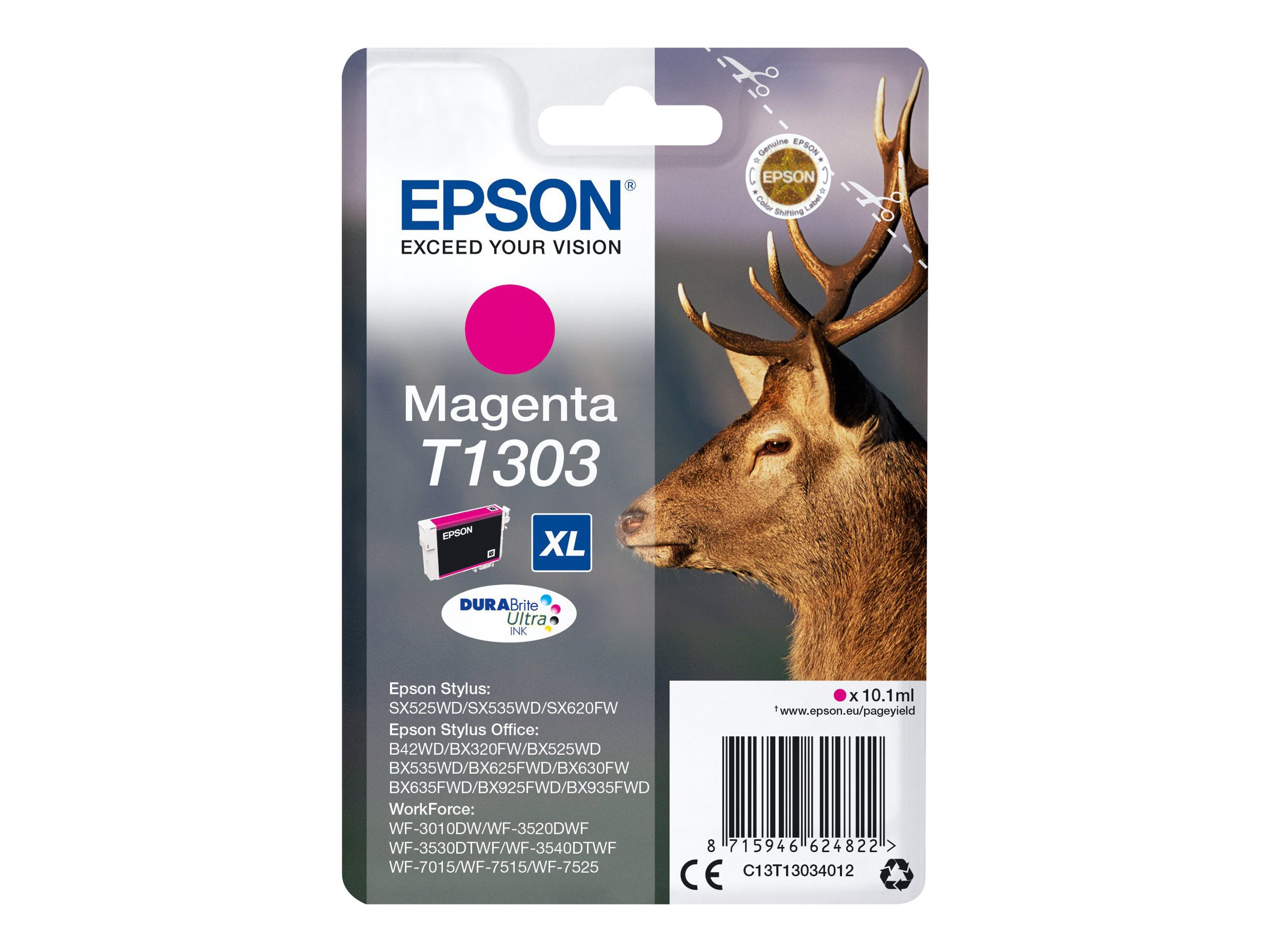 EPSON T1303 Tintenpatrone magenta Vorderansicht