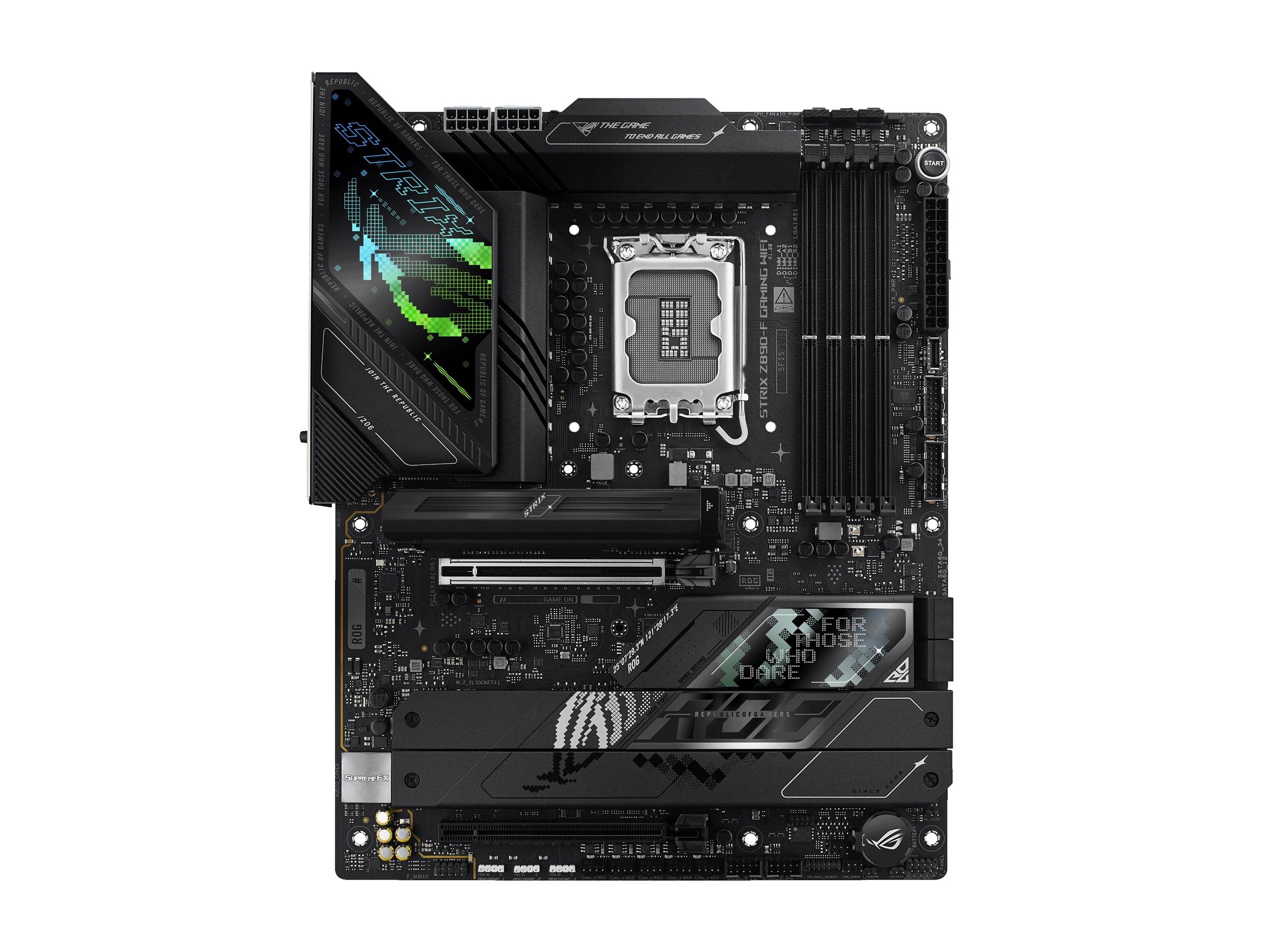 ASUS ROG STRIX Z890-F GAMING WIFI Motherboard Vorderansicht