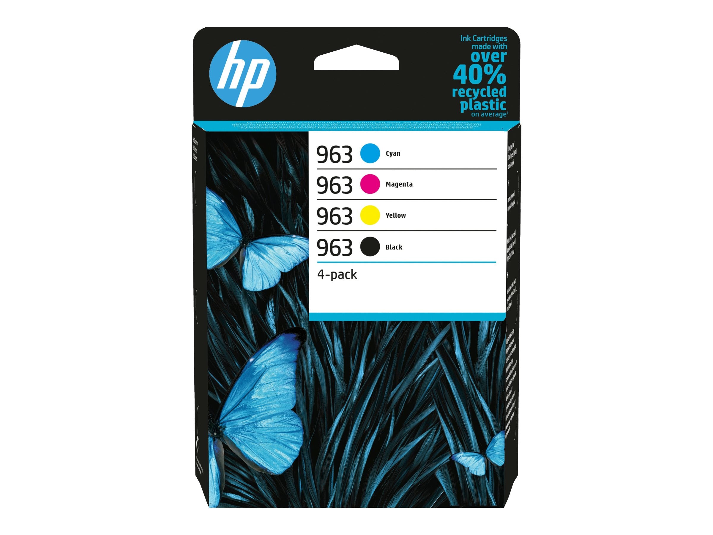 HP 963 CMYK Original Ink Cartridge 4-Pack Vorderansicht