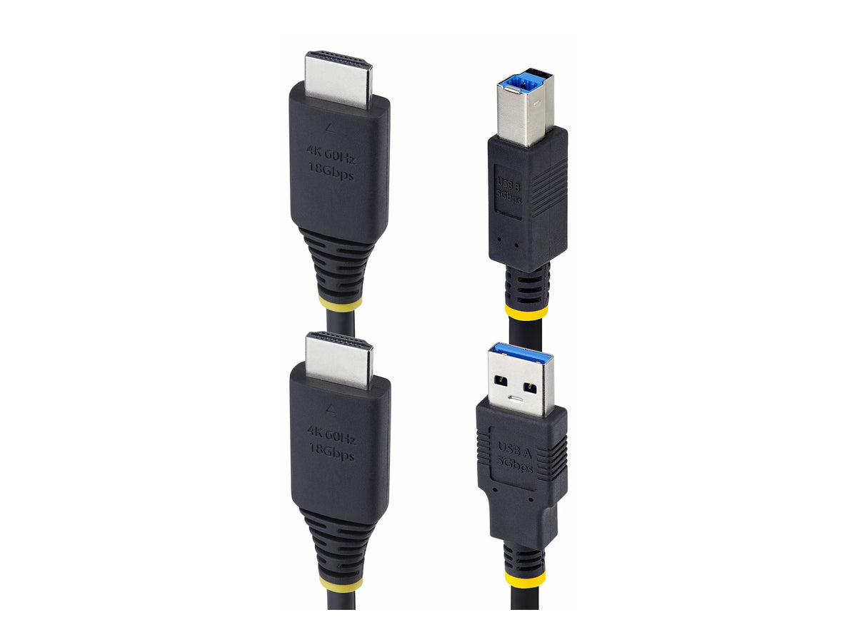 STARTECH.COM 3m HDMI und USB 5Gbps KVM Kabel 4K 60Hz HDMI 2.0 und USB 3.2 Kombikabel fur KVM Switch/Umschalter