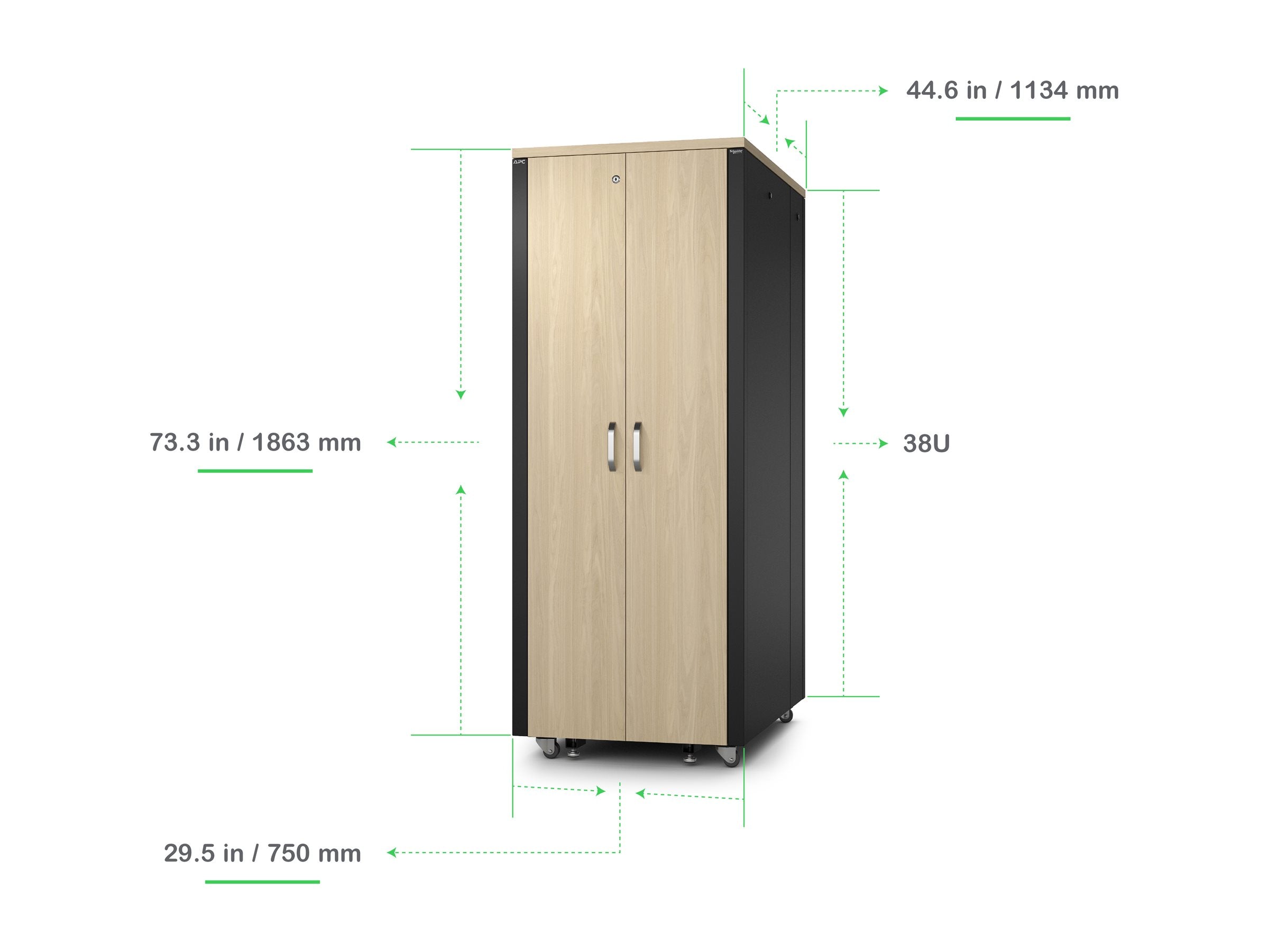 APC NetShelter Soundproof Server Rack 38U Verpackung