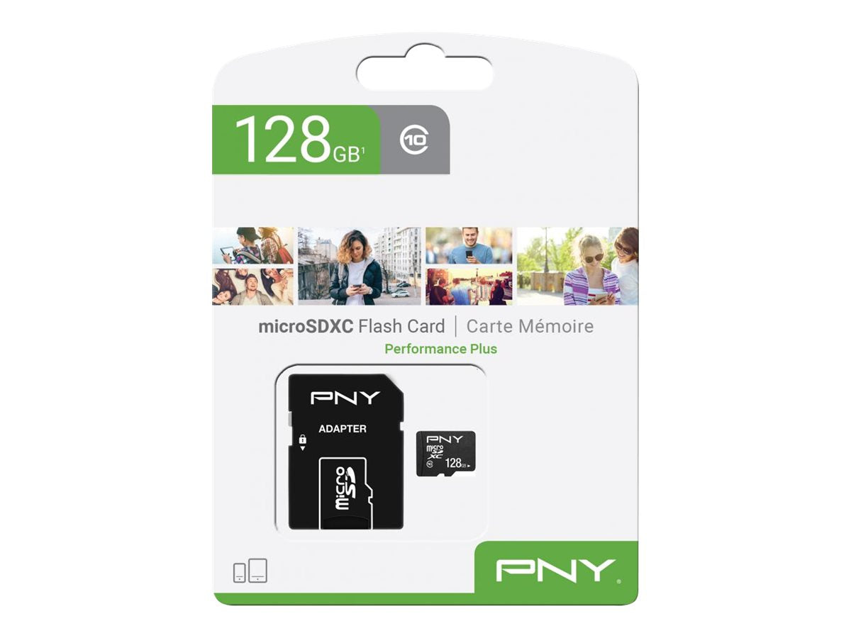 PNY Micro SD Card Performance Plus 128GB Vorderansicht