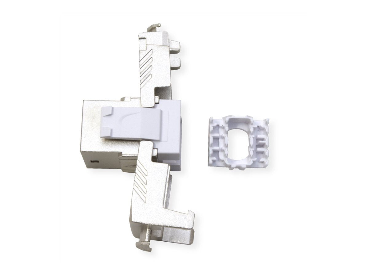 ROLINE Kat.6A Class EA Keystone RJ-45 geschirmt werkzeuglos Detailansicht