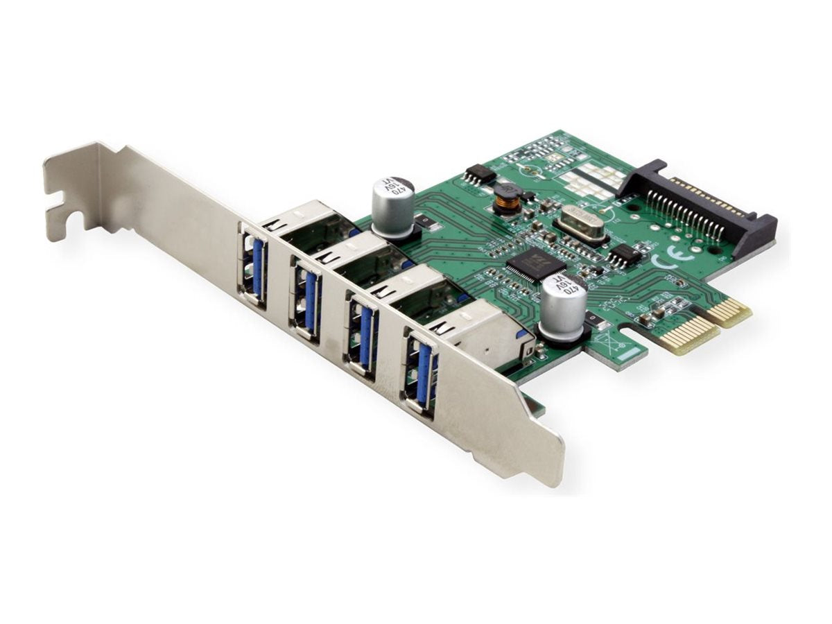 VALUE PCI-Express-Karte USB 3.2 Gen 1 4 Ports Vorderansicht