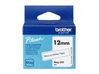 BROTHER BTAG233 Ribbon 12MM Blue on White