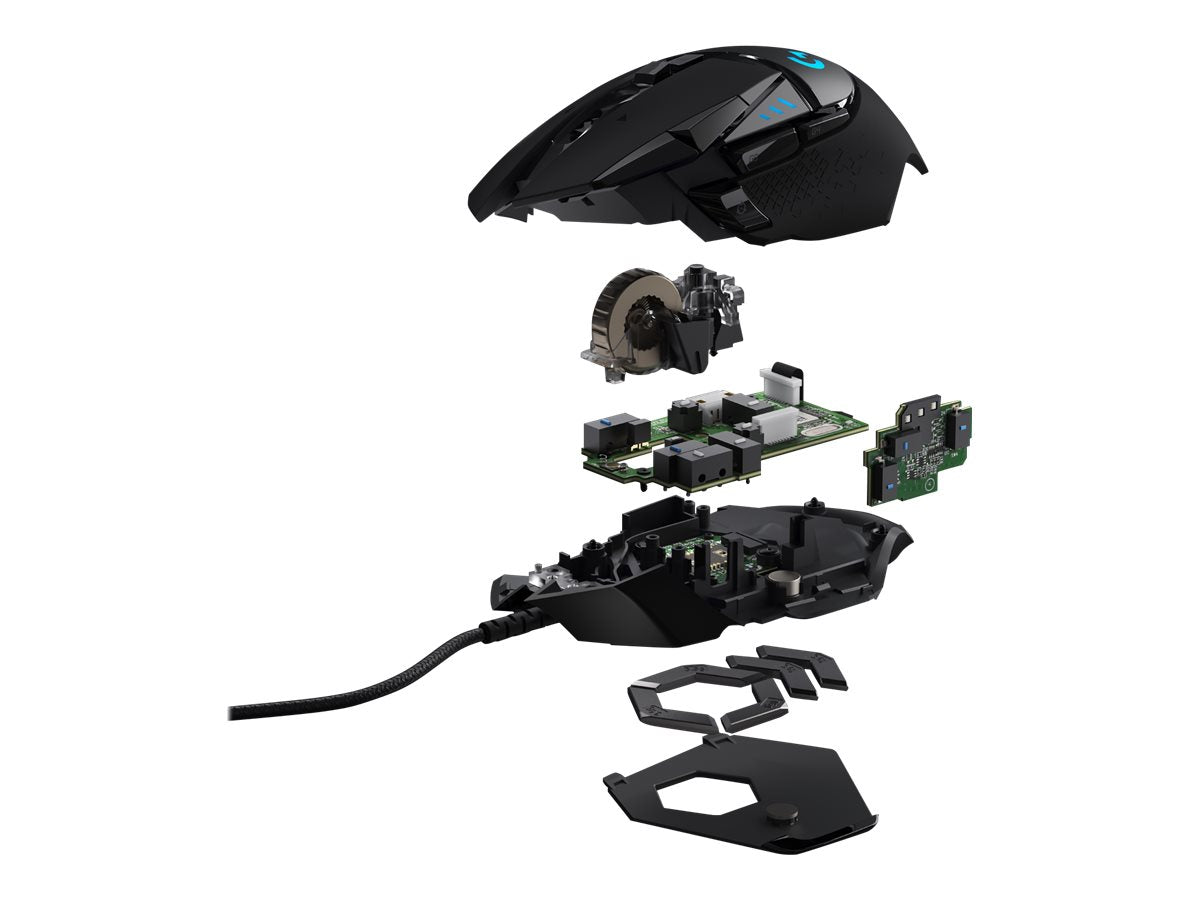 LOGITECH Gaming Mouse G502 Hero Seitenansicht