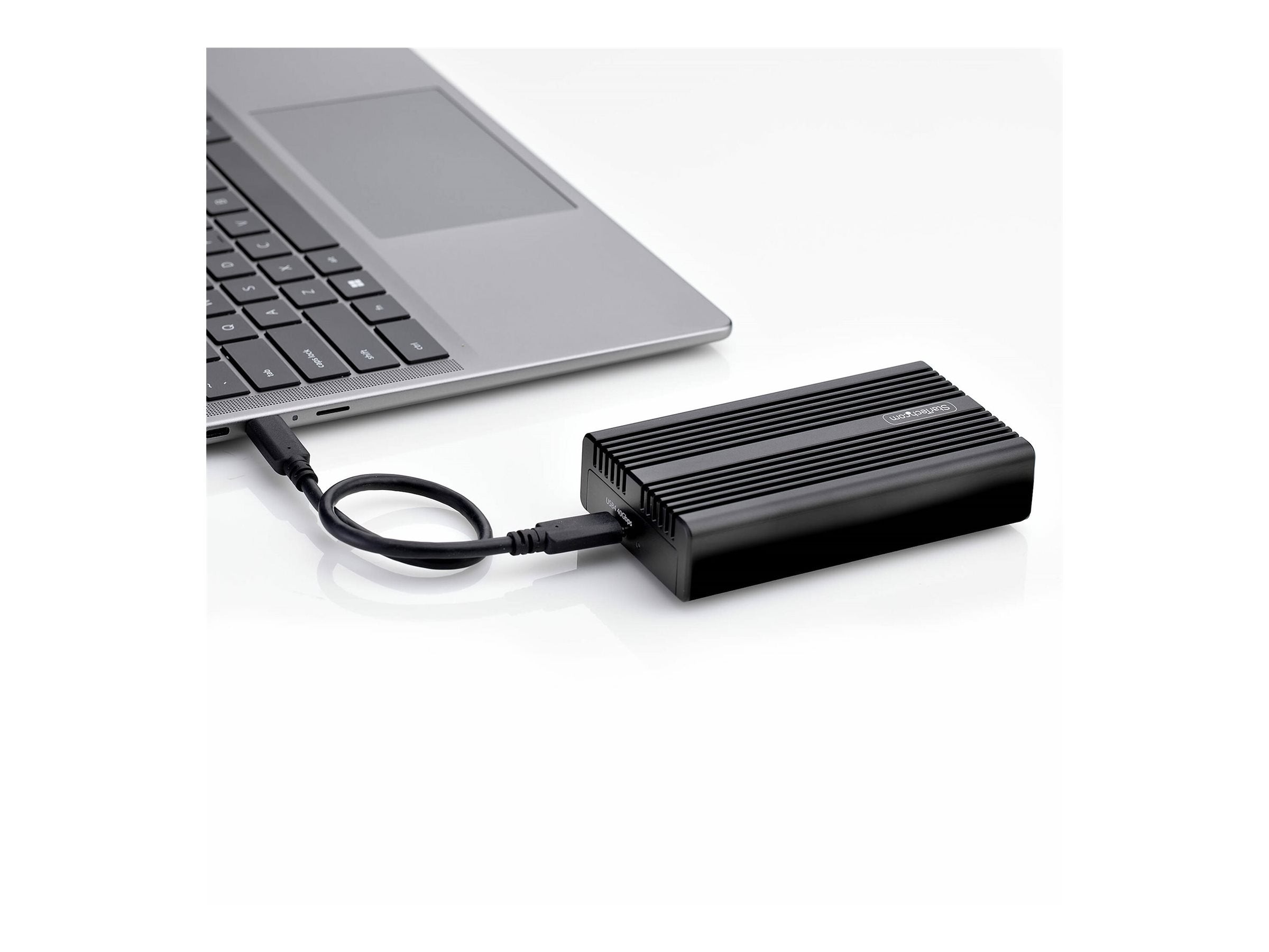 STARTECH.COM USB4m.2 NVMe Gehäuse 40Gbps Externes USB-C Thunderbolt NVMe SSD Gehäuse Aluminium-Kuhlkörpergehäuse B+M und M-Key