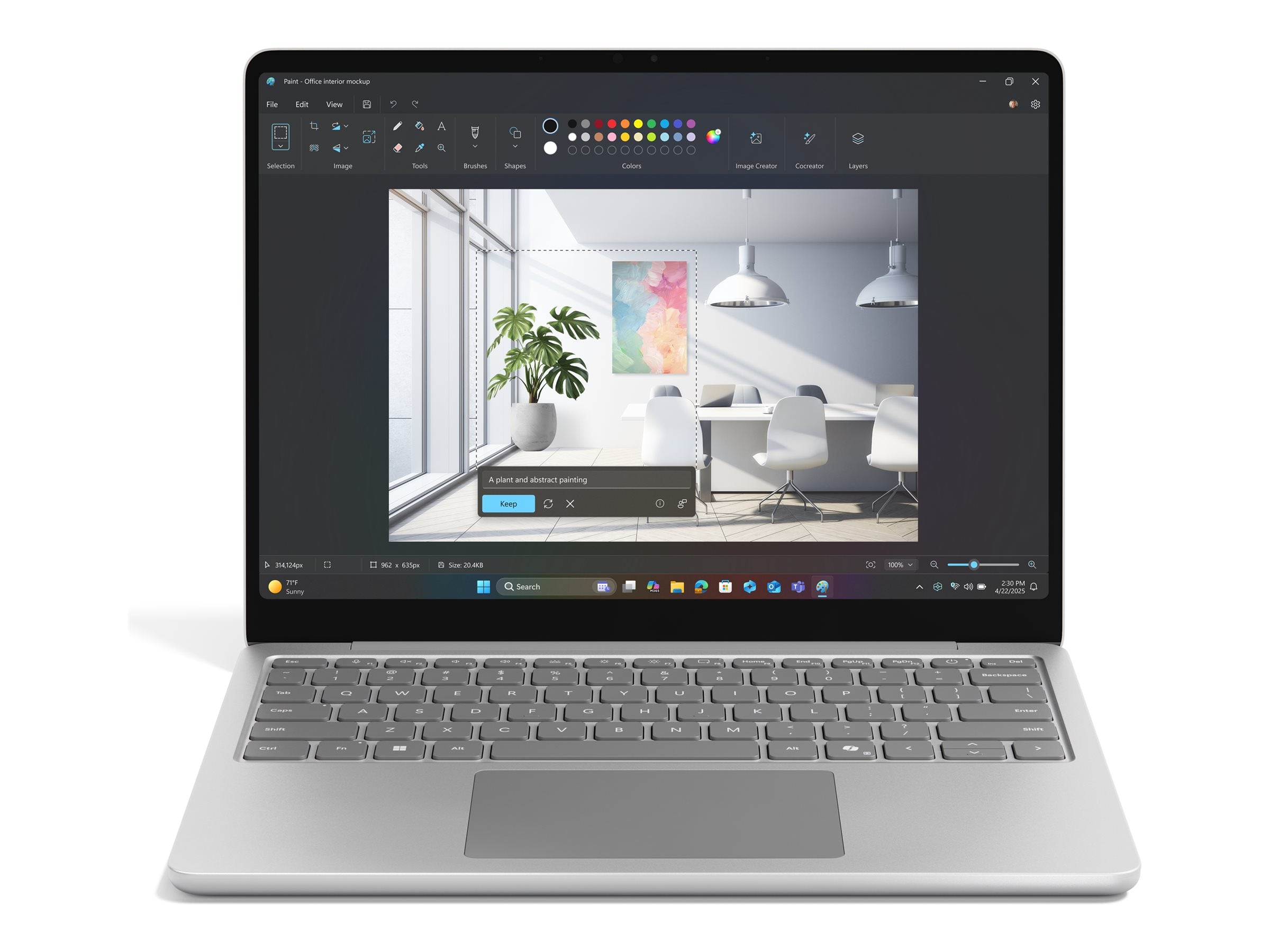 Seitenansicht MICROSOFT Surface Laptop 13