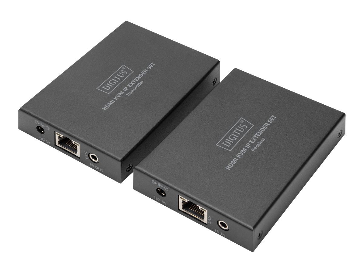DIGITUS HDMI KVM Extender Set über IP 150m - Vorderansicht