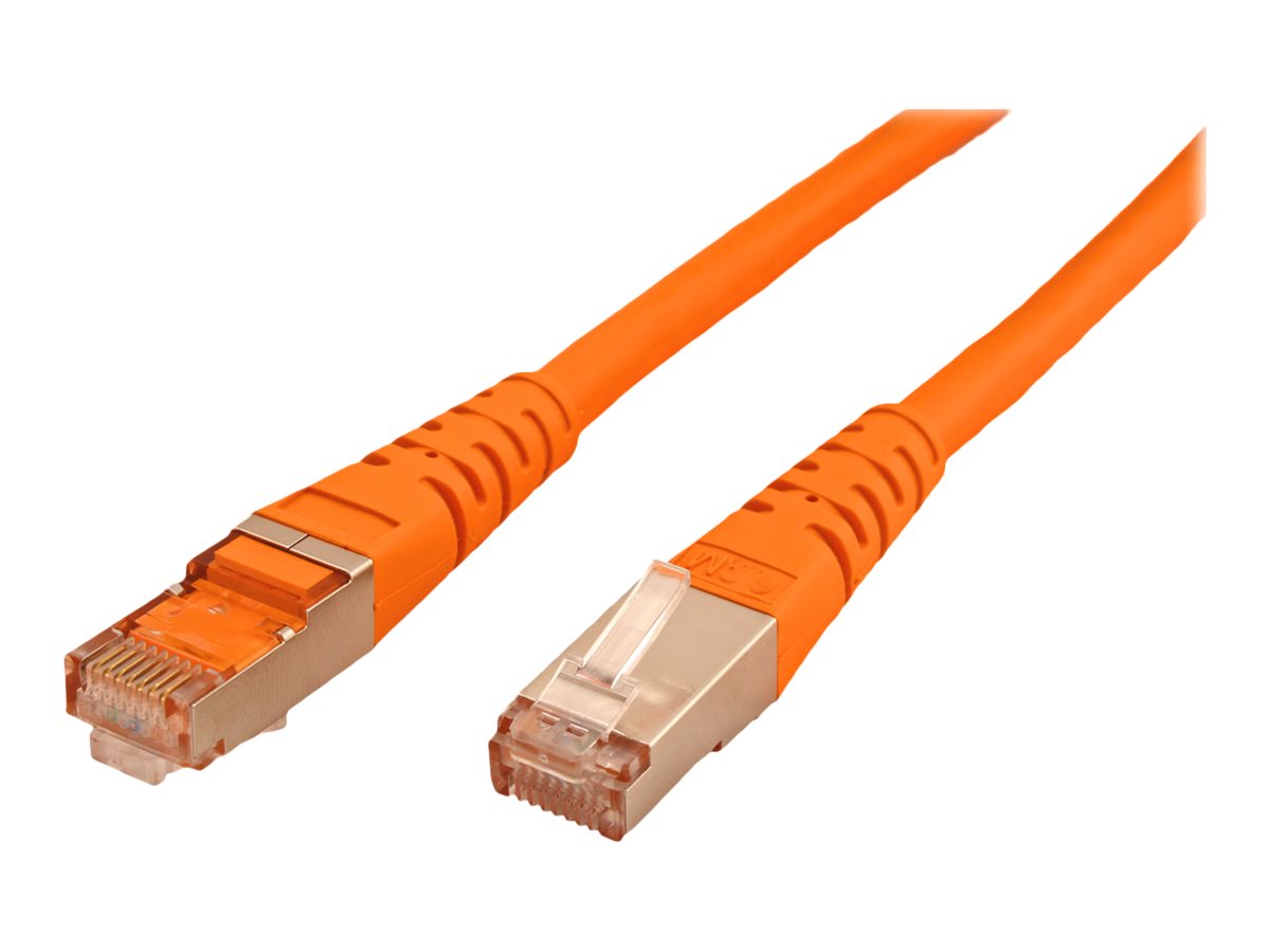 ROLINE Patchkabel Kat.6 Class E S/FTP PiMF orange 15m Vorderansicht