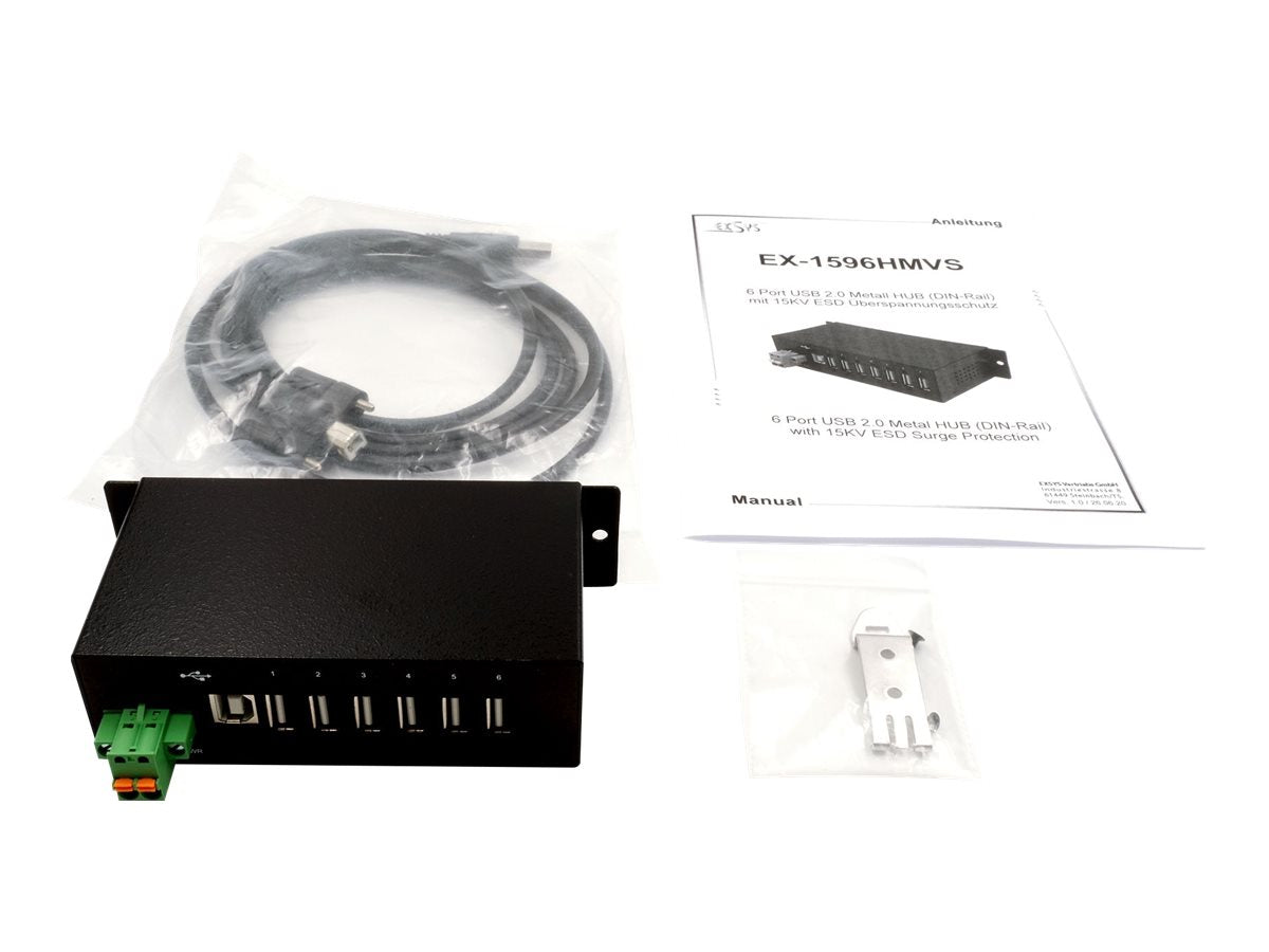 EXSYS EX-1596HMVS 6 Port USB 2.0 Hub Detailansicht