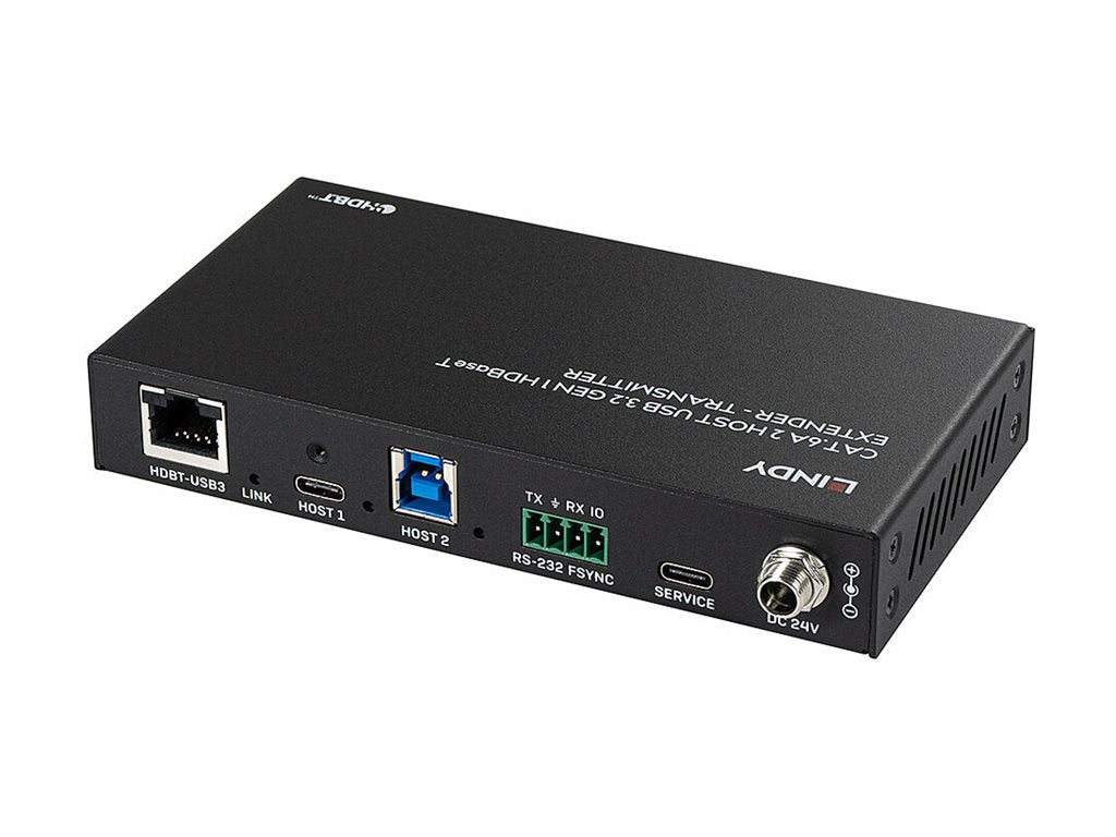 LINDY 100m Cat.6A 2 Host USB 3.2 Gen 1 HDBaseT Extender Verpackung