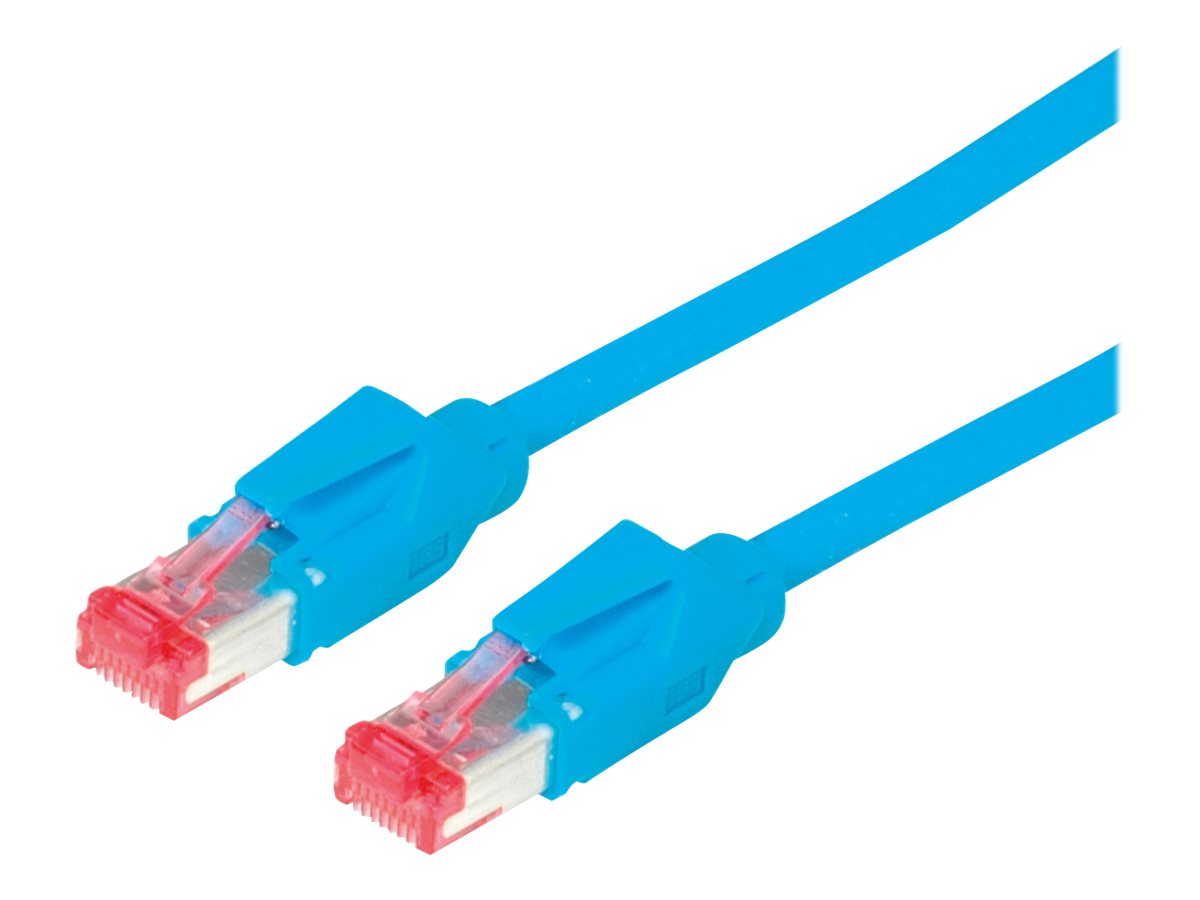 DRAKA Patchkabel Kat.6 Class E HP-FTP UC400 LSOH blau 1m - Vorderansicht
