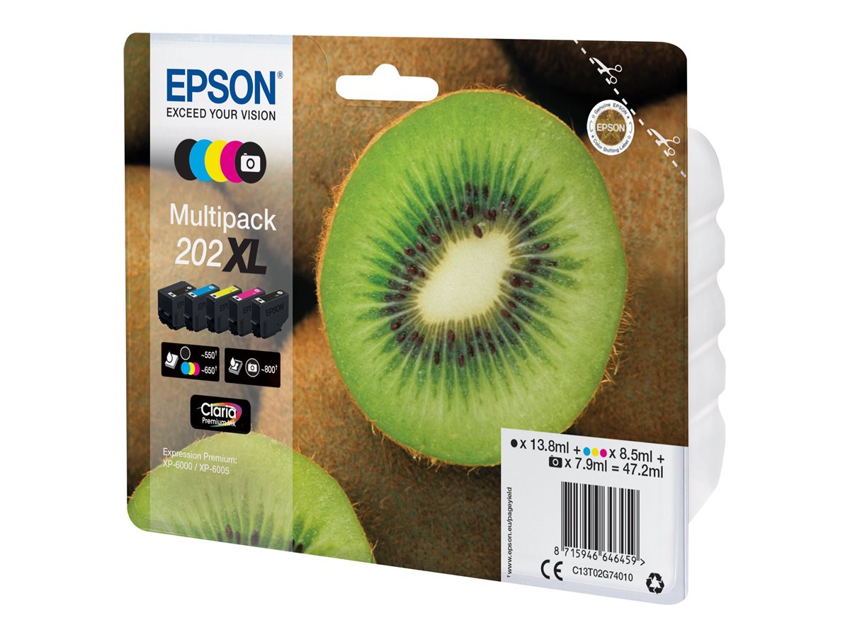 EPSON 1LB Multipack 5-farbig 202XL Kiwi Clara Premium Ink - Detailansicht