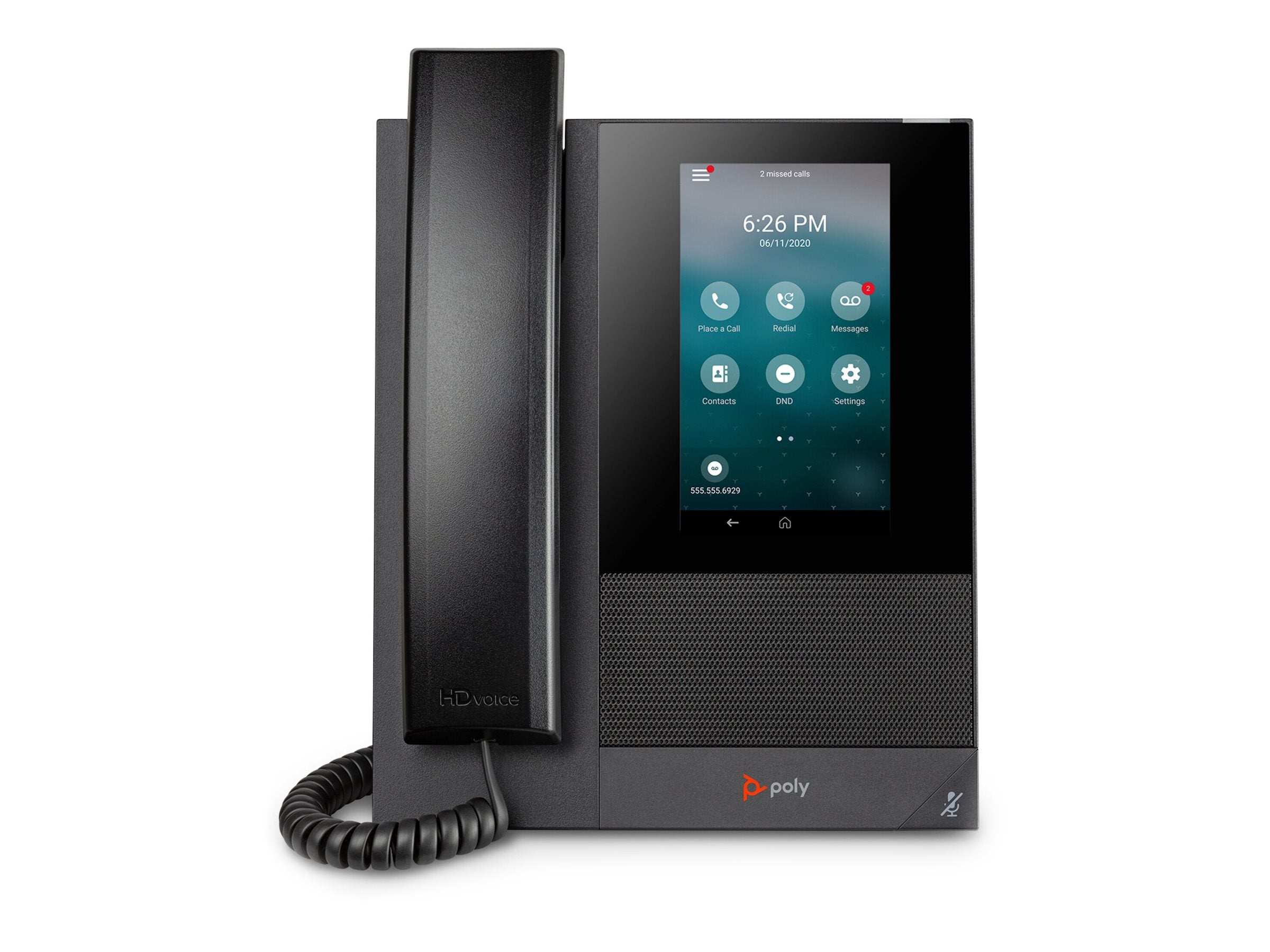 HP Poly CCX 400 VoIP-Telefon Vorderansicht