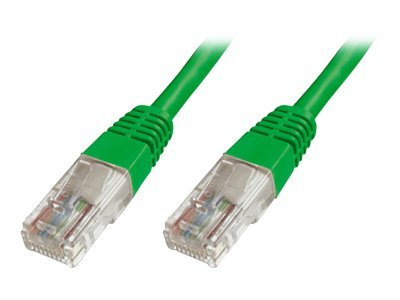 DIGITUS CAT 5e U-UTP Patchkabel PVC AWG 26/7 Länge 2 m Farbe Grün - Vorderansicht