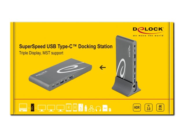 DELOCK USB Type-C DP 1.4 Dockingstation Vorderansicht