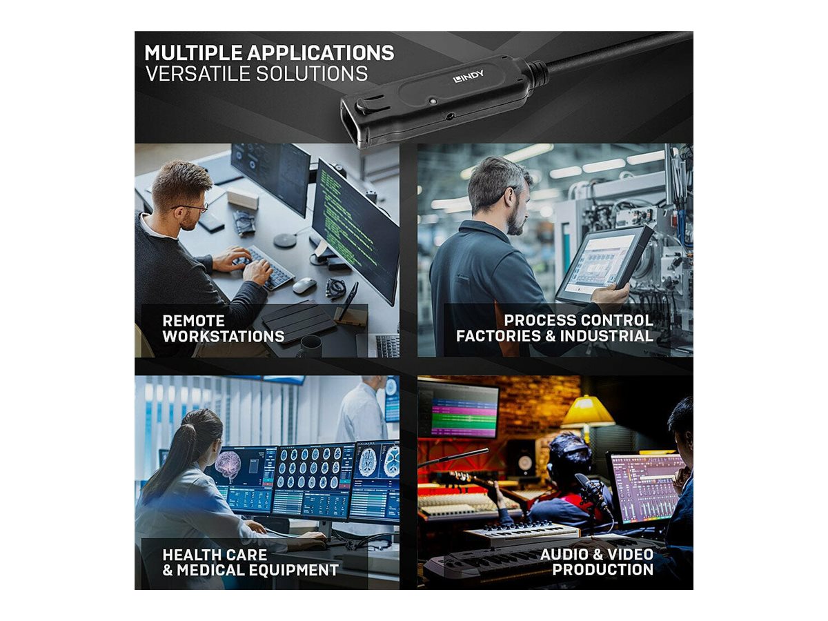 LINDY 5m USB 3.2 10Gbit/S C/C Aktivverlängerung Pro