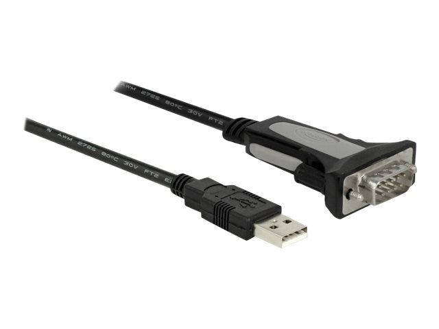 DELOCK Adapter USB 2.0 Typ-A zu 1 x Seriell RS-232 DB9 4 m - Verpackung