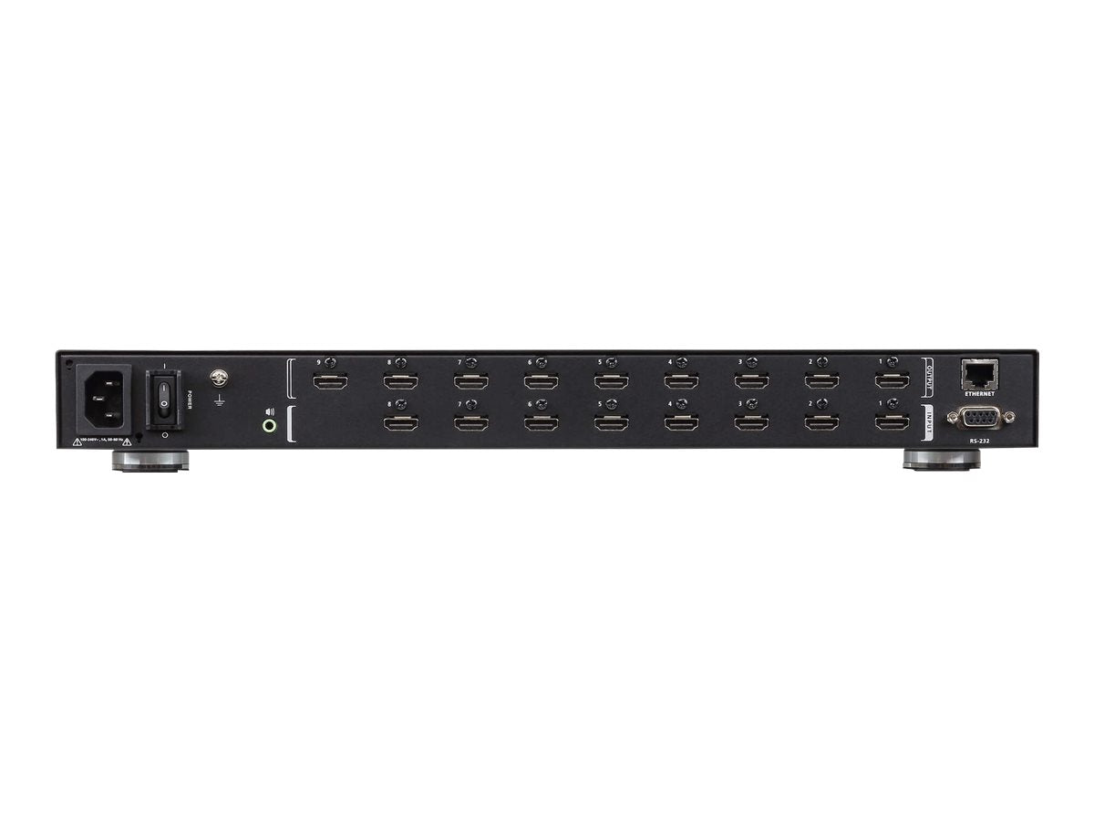 ATEN VM6809H 8x9 4K HDMI Matrix Switch Rückansicht