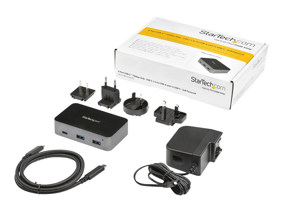 STARTECH.COM 4-Port USB-C Hub HB31C3A1CS Vorderansicht