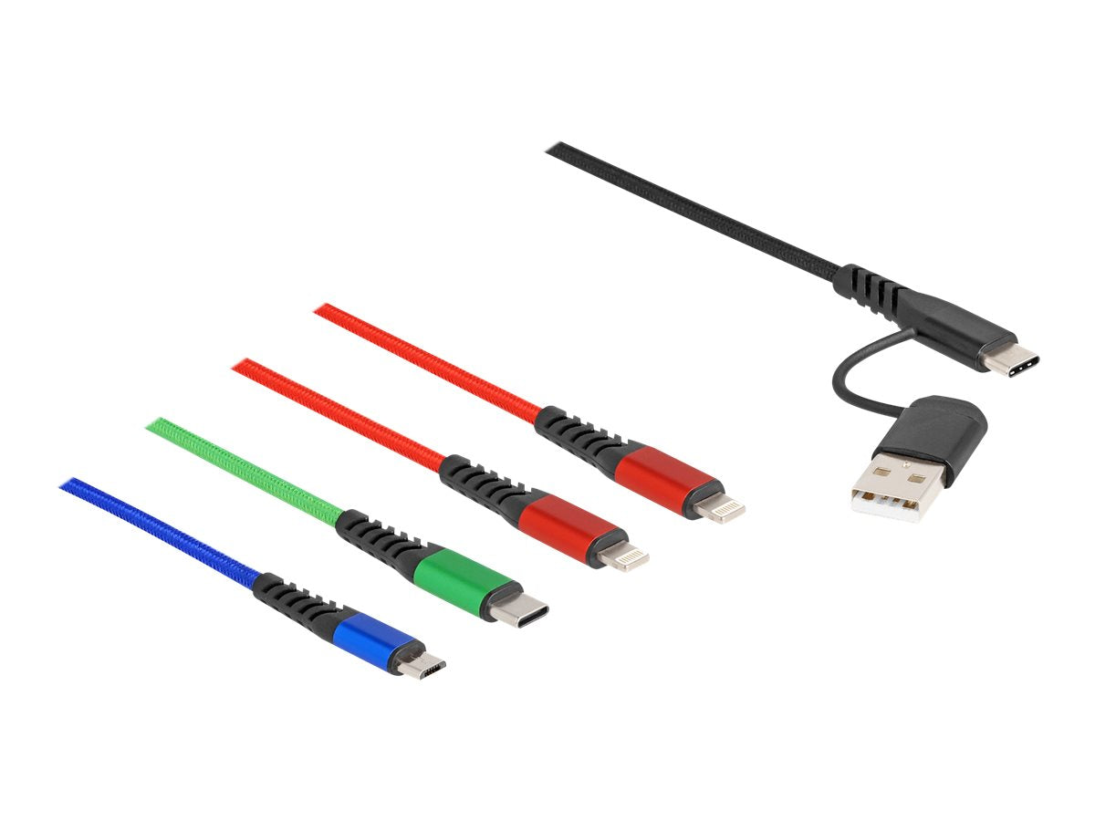 DELOCK USB Ladekabel 4 in 1 Vorderansicht