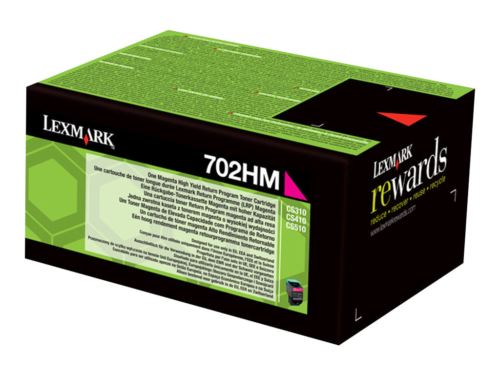 LEXMARK 702HM Toner magenta Vorderansicht
