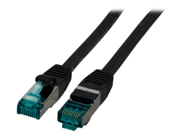 EFB RJ45 Patchkabel S/FTP Cat6A LSZH Schwarz 20m - Vorderansicht
