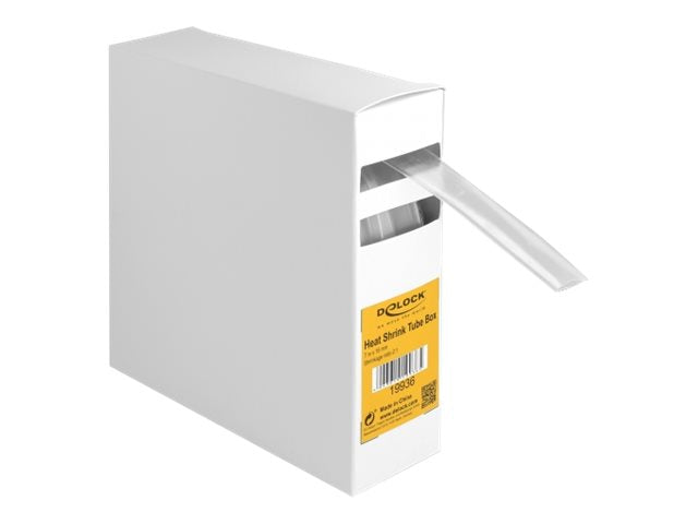 DELOCK Schrumpfschlauch Box 7mx16mm transparent - Vorderansicht