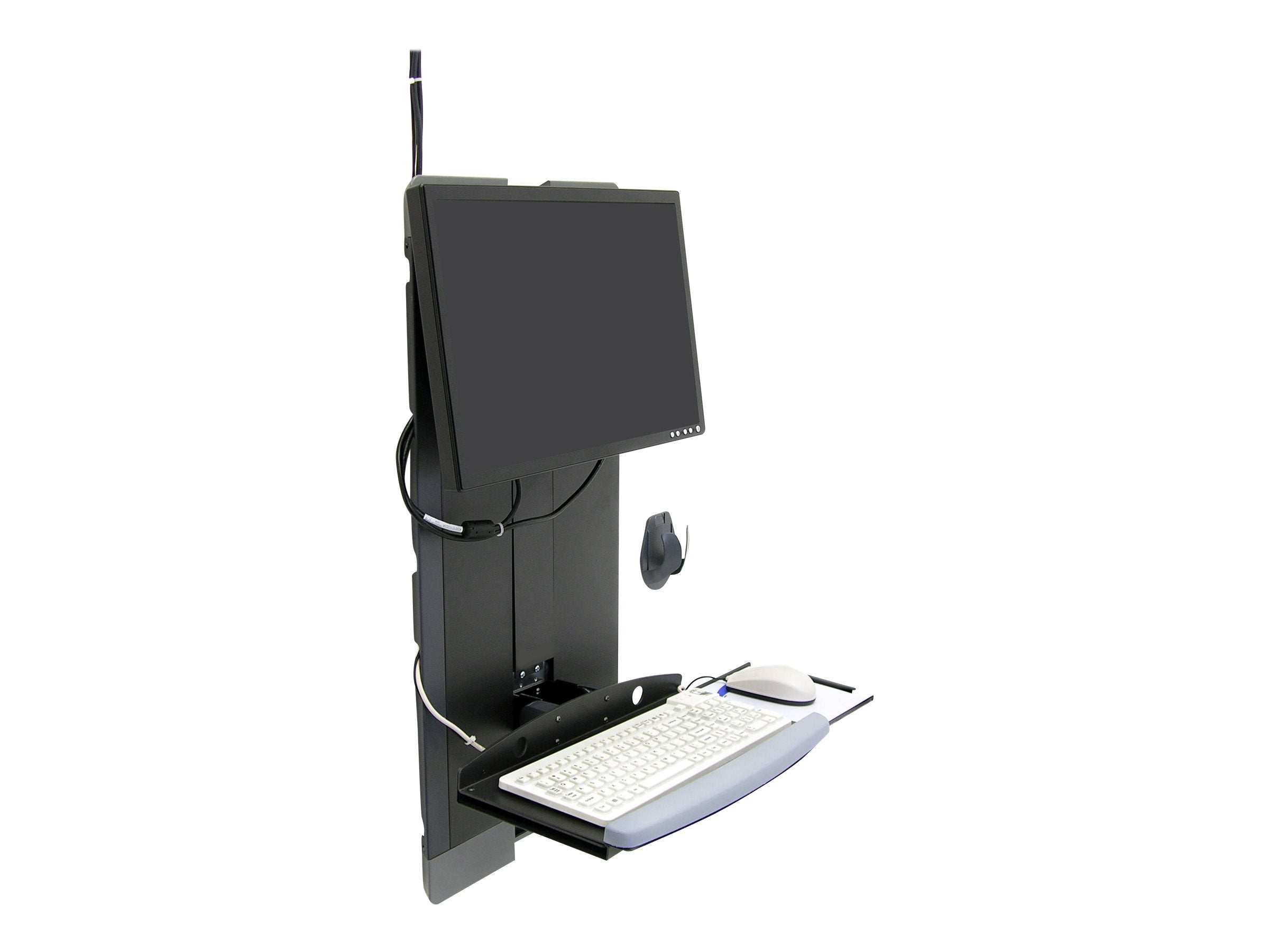 Seitenansicht des ERGOTRON StyleView Vertical Lift High Traffic Areas black