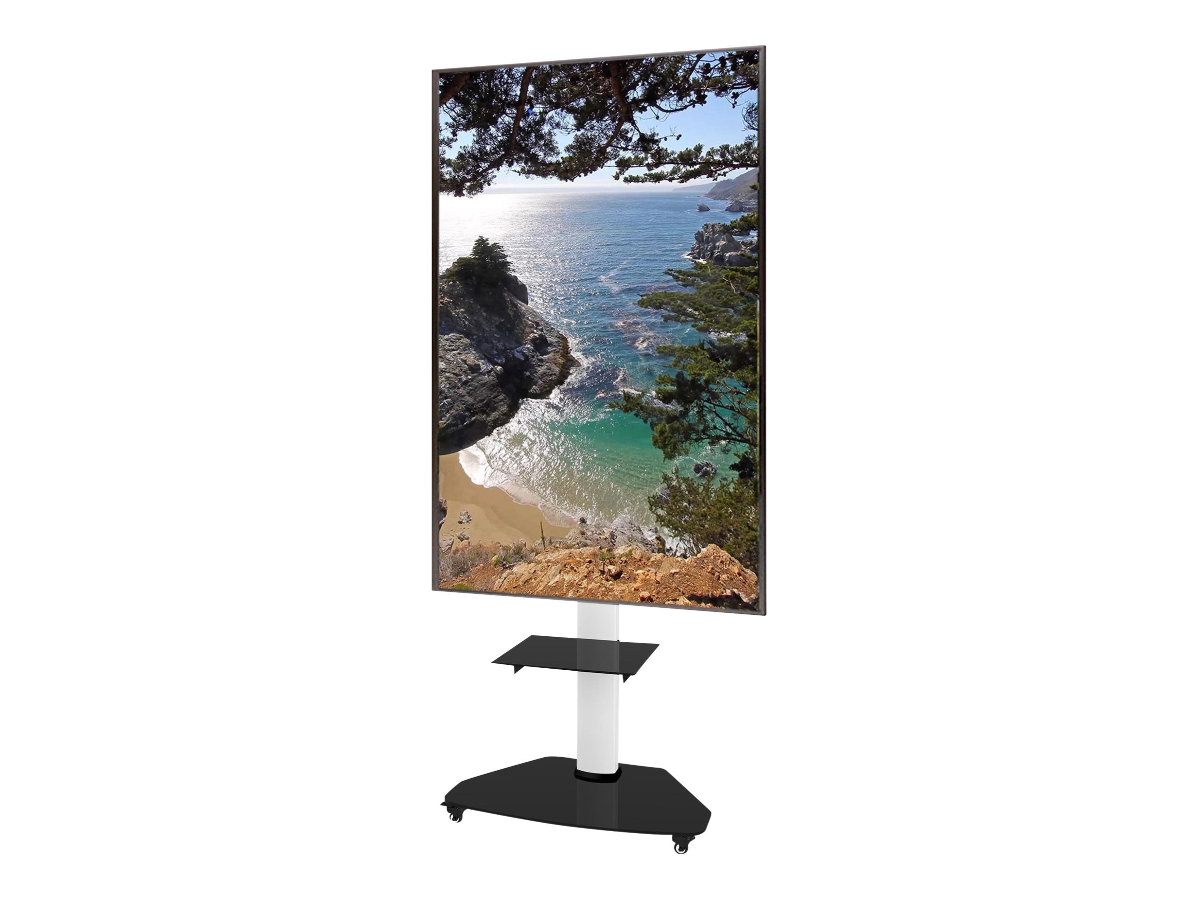 TECHLY TV Trolley ICA-TR3WH Vorderansicht