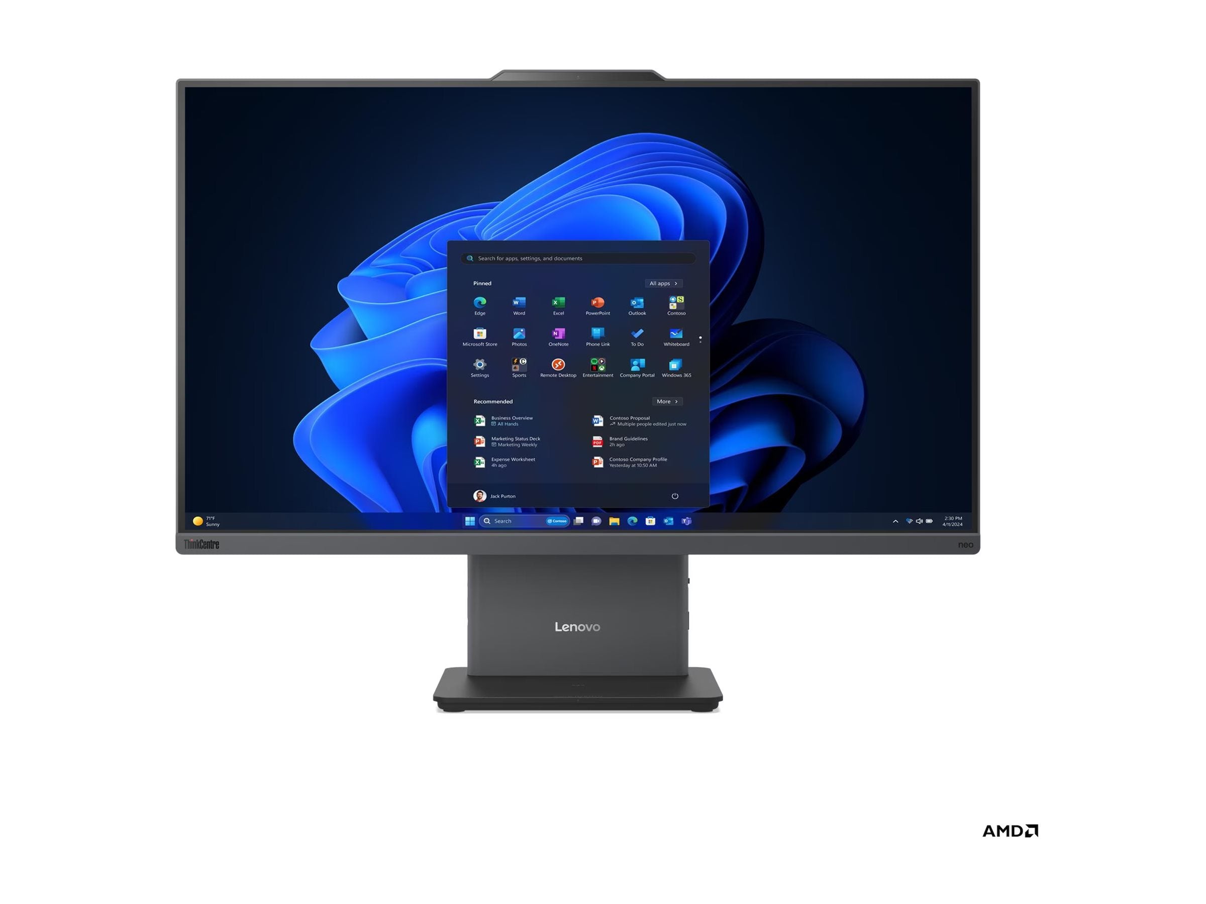 LENOVO ThinkCentre neo55a 24 G6 Vorderansicht