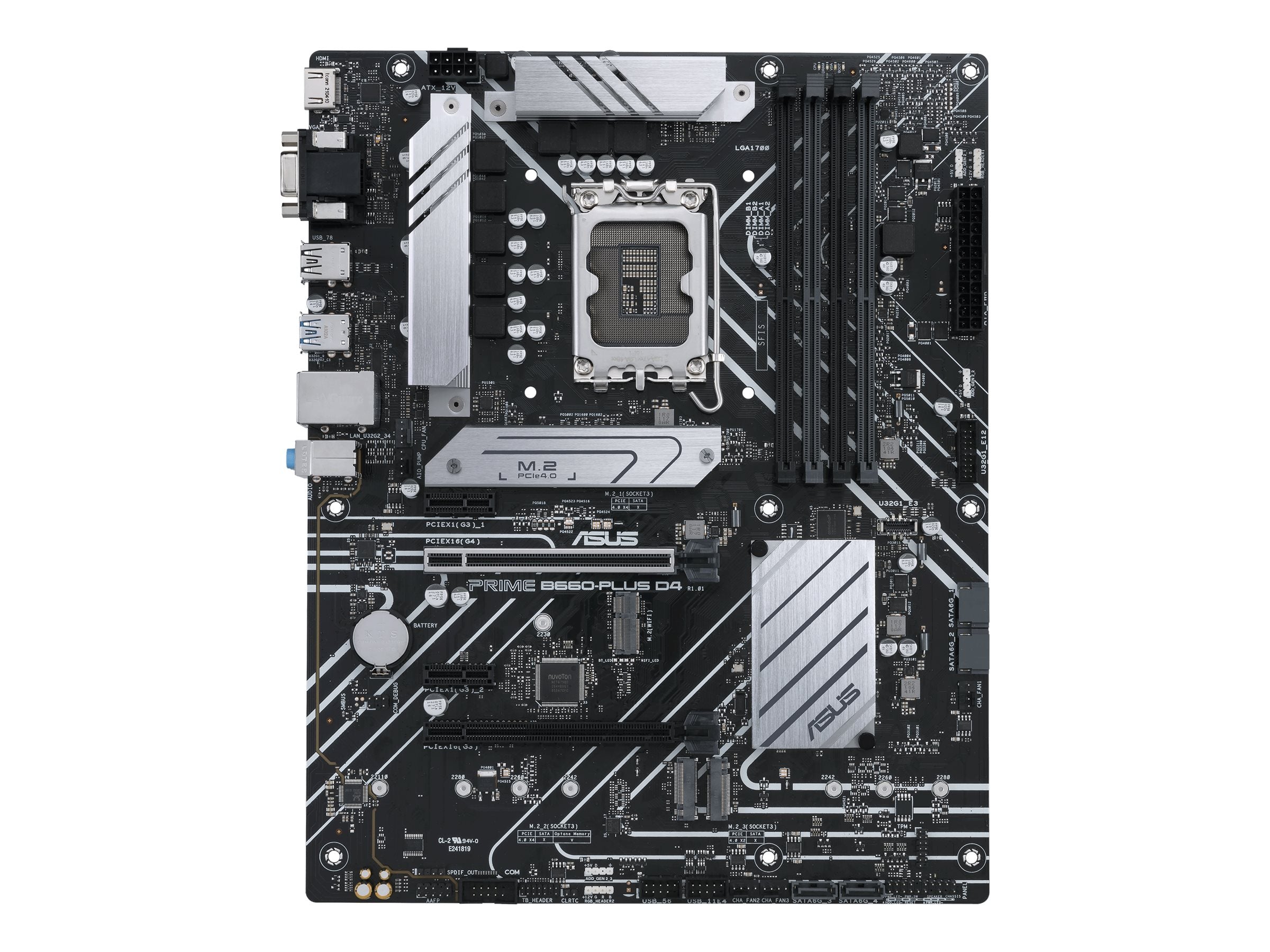 ASUS PRIME B660-PLUS D4 Motherboard Vorderansicht