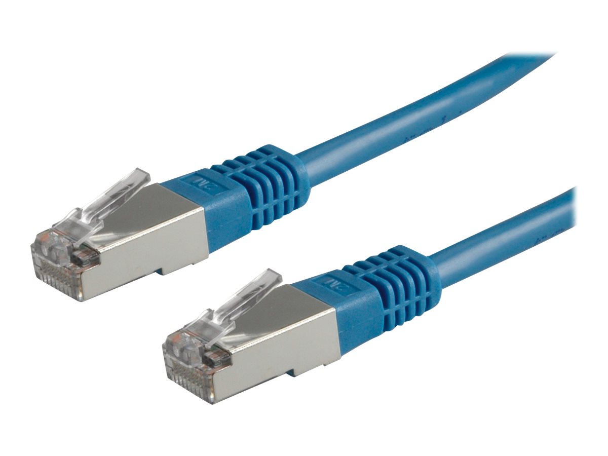 ROLINE Patchkabel Kat.5e Class D S/FTP blau 1m - Verpackung