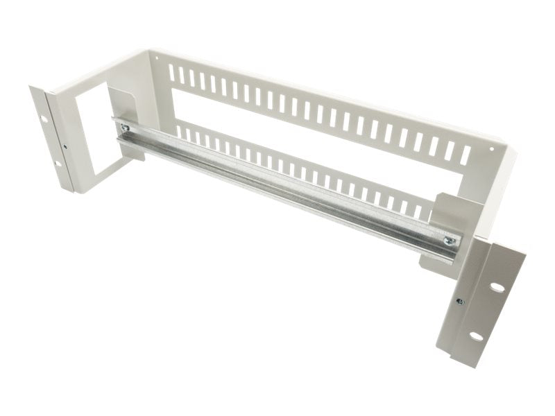 DIGITUS 483 mm 19 Zoll Hutschienenträger 3HE - Vorderansicht