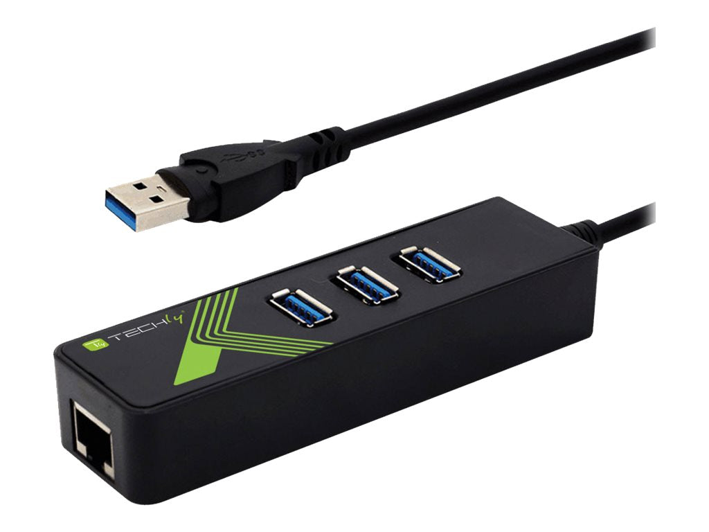 TECHLY USB 3.0 Superspeed auf RJ45 Gigabit Konverter Detailansicht