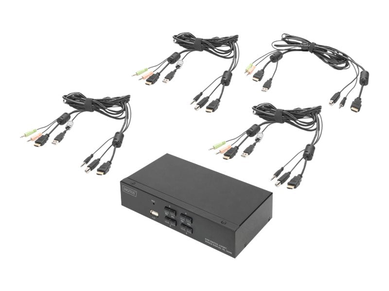 DIGITUS Desktop HDMI KVM Switch Rückansicht