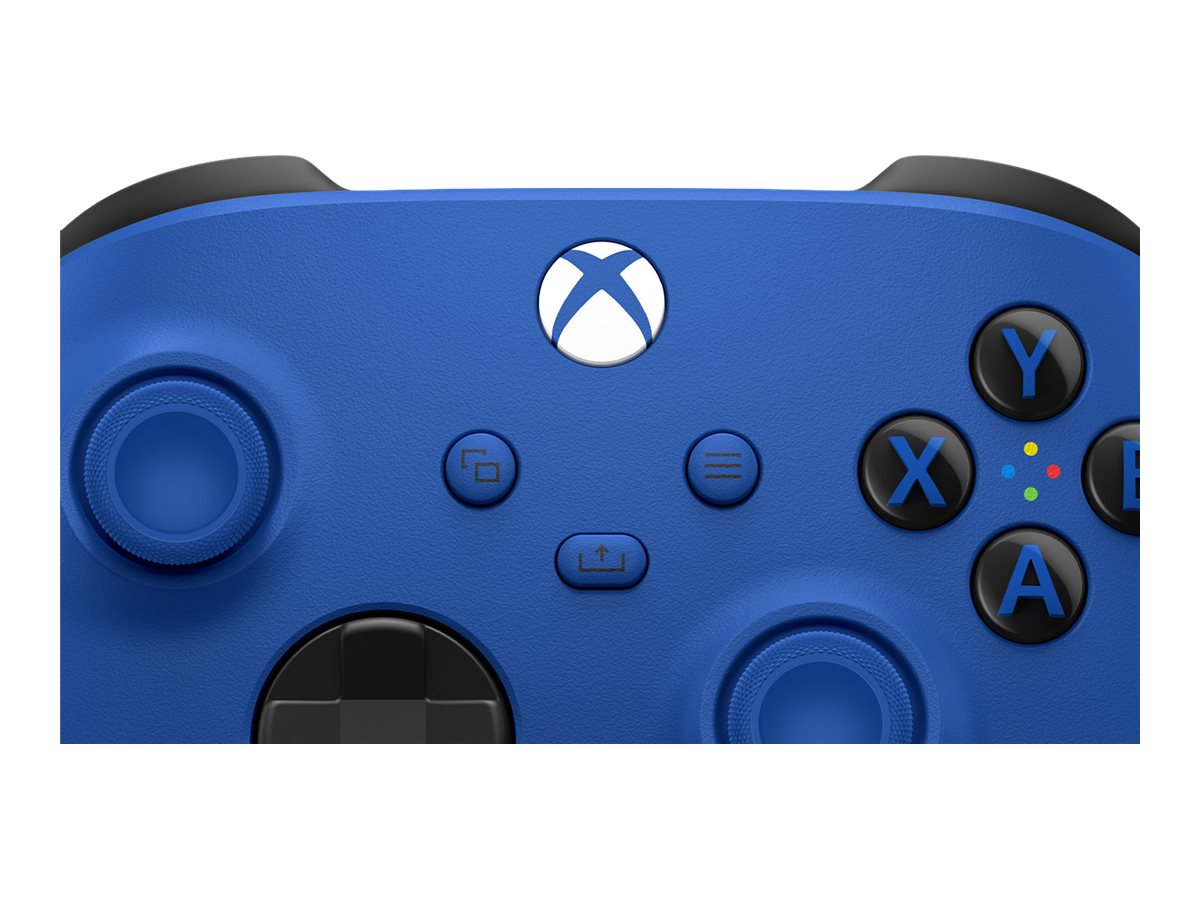 MICROSOFT XBOX Wireless Controller Shock Blue Retail - Vorderansicht