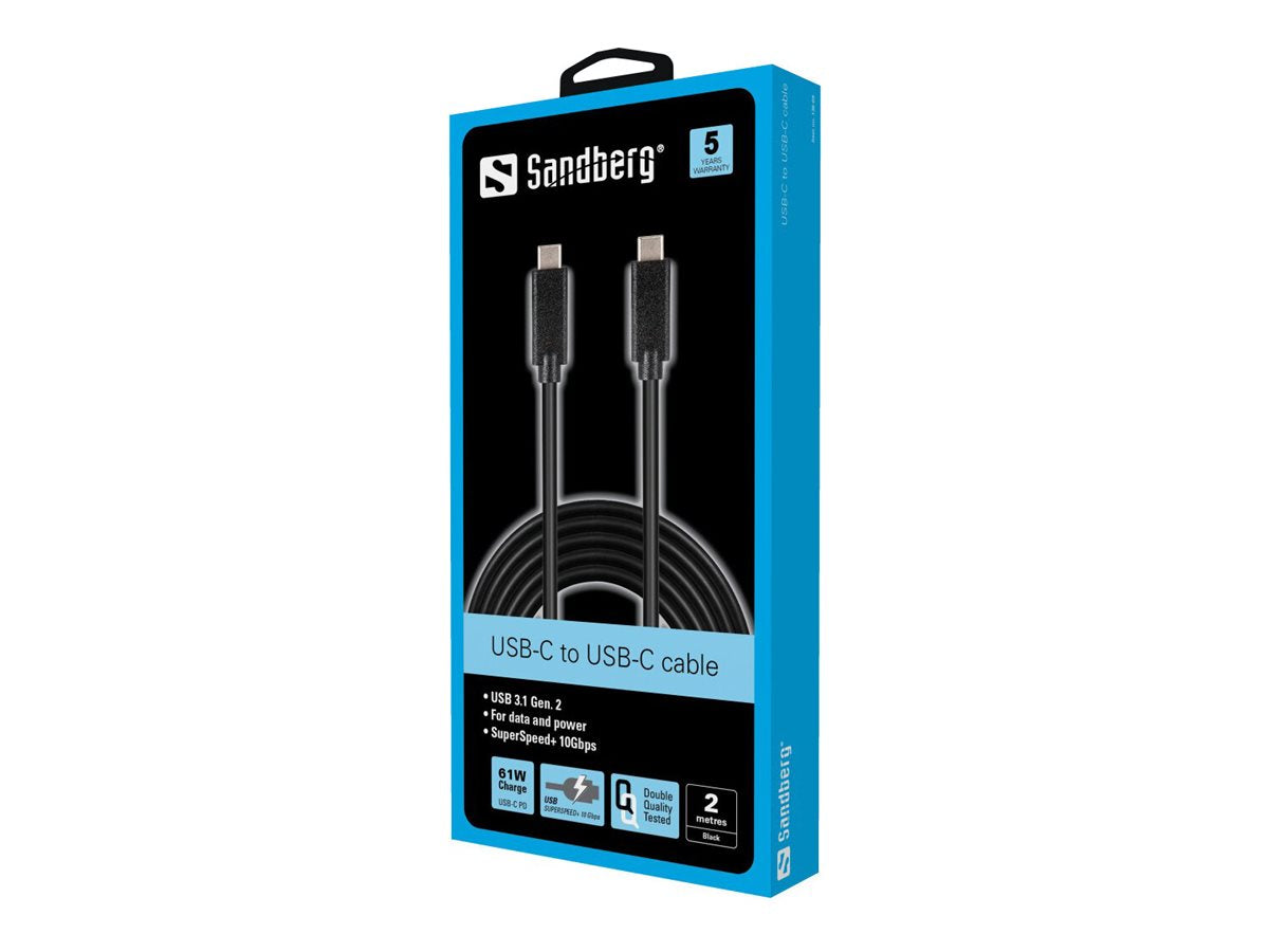 SANDBERG USB-C - USB-C 2M USB 3.1 Gen.2