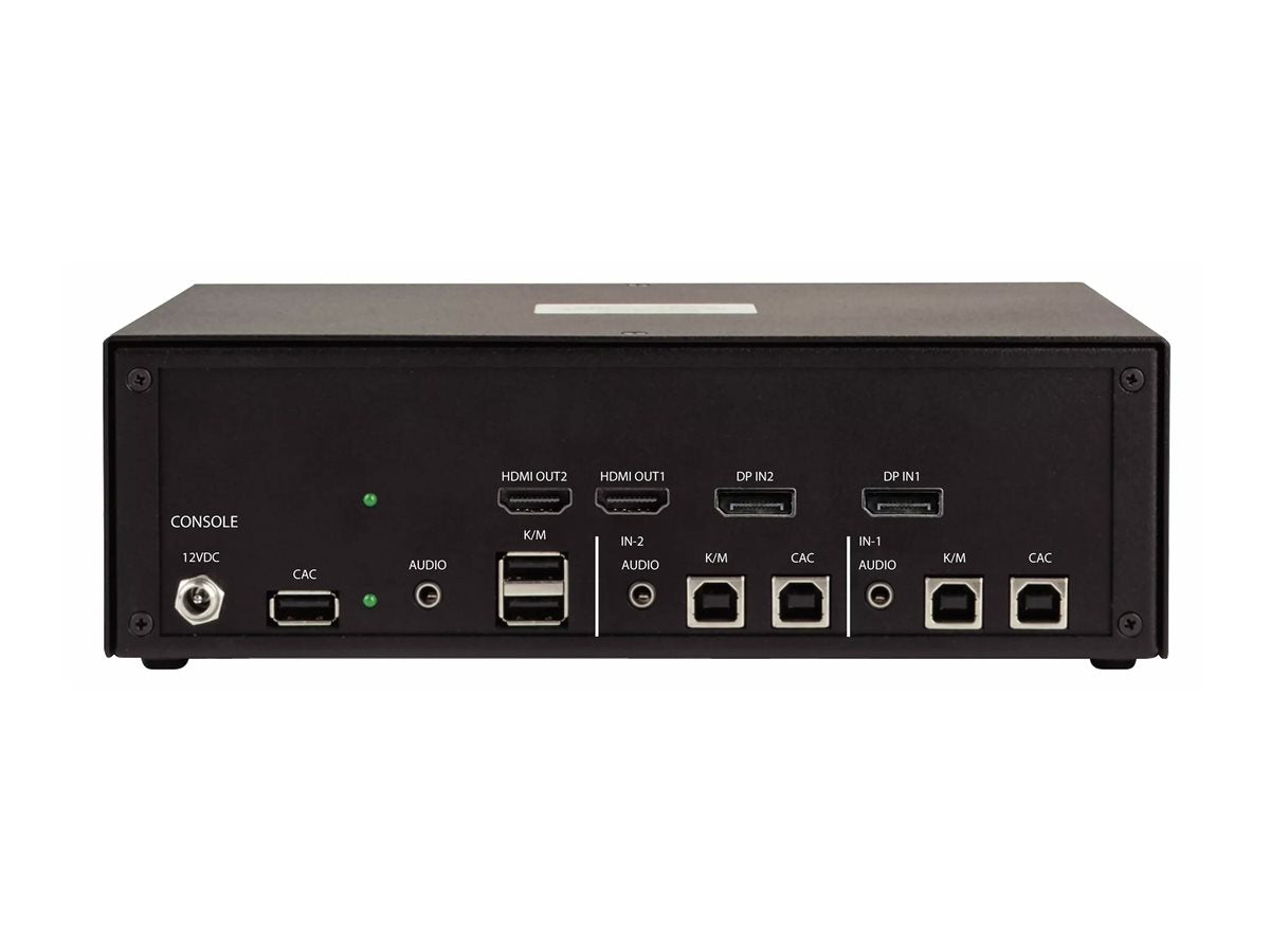 STARTECH.COM 2-Port Dual-Monitor Secure KVM Switch 1x DP zu 2x HDMI 4K 30Hz NIAP 4.0 KVM Umschalter CAC Port