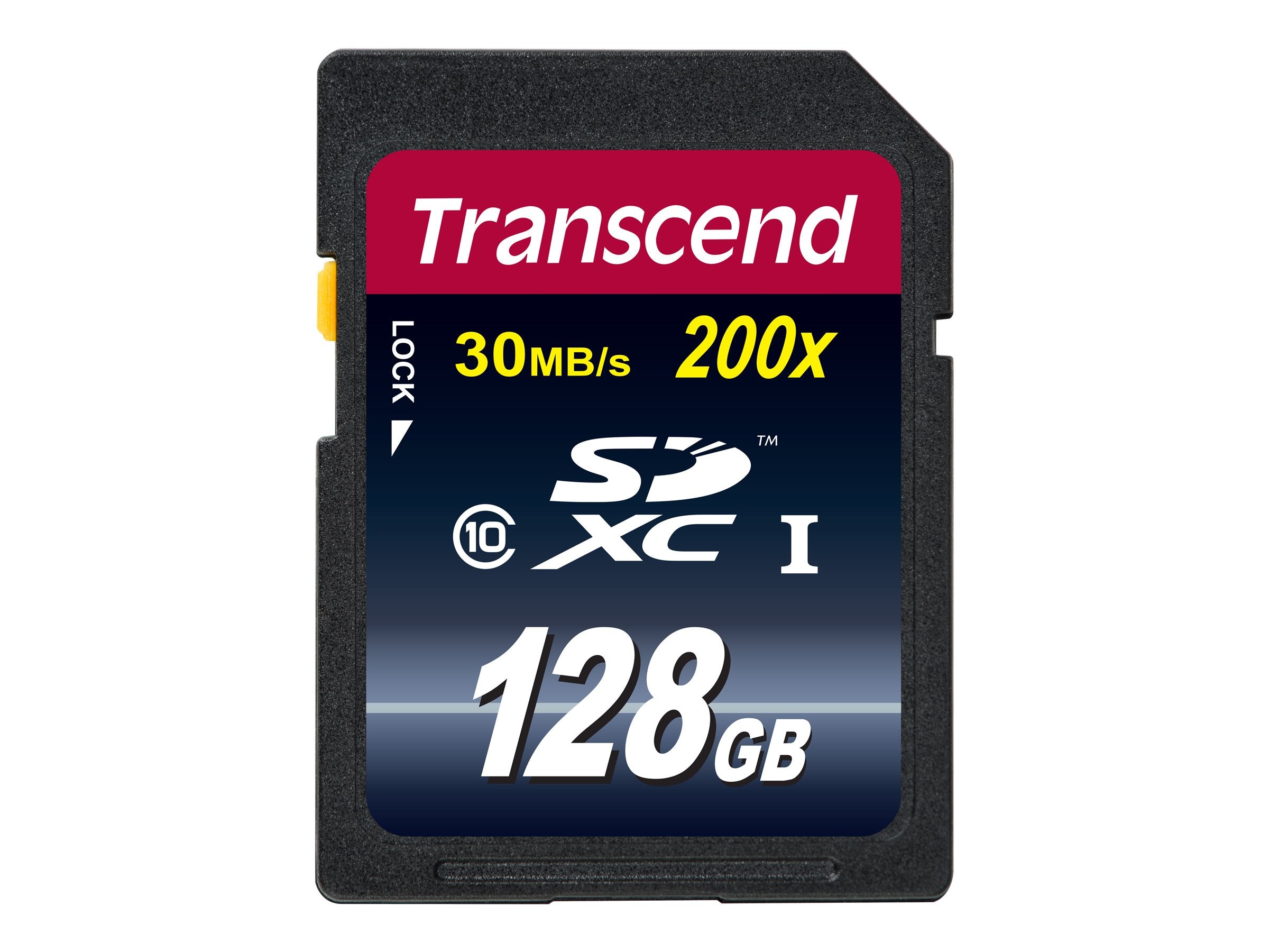 TRANSCEND Premium 128GB SDXC UHS-I Card Vorderansicht