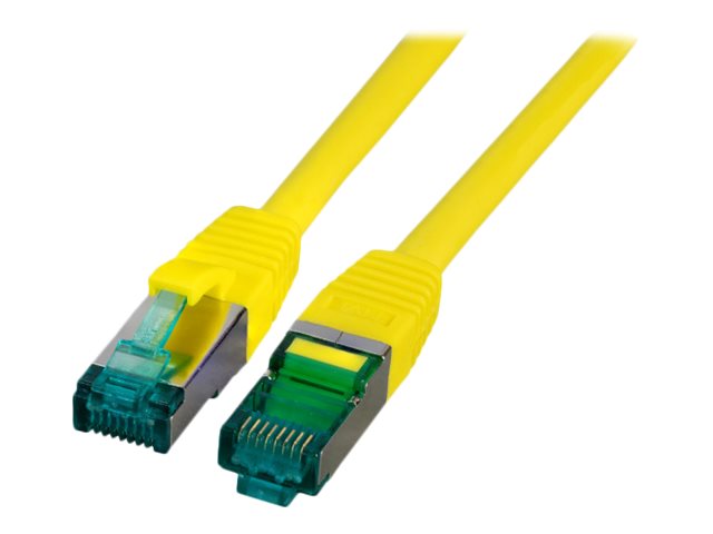 EFB RJ45 Patchkabel S/FTP Cat6A LSZH Gelb 5m - Vorderansicht