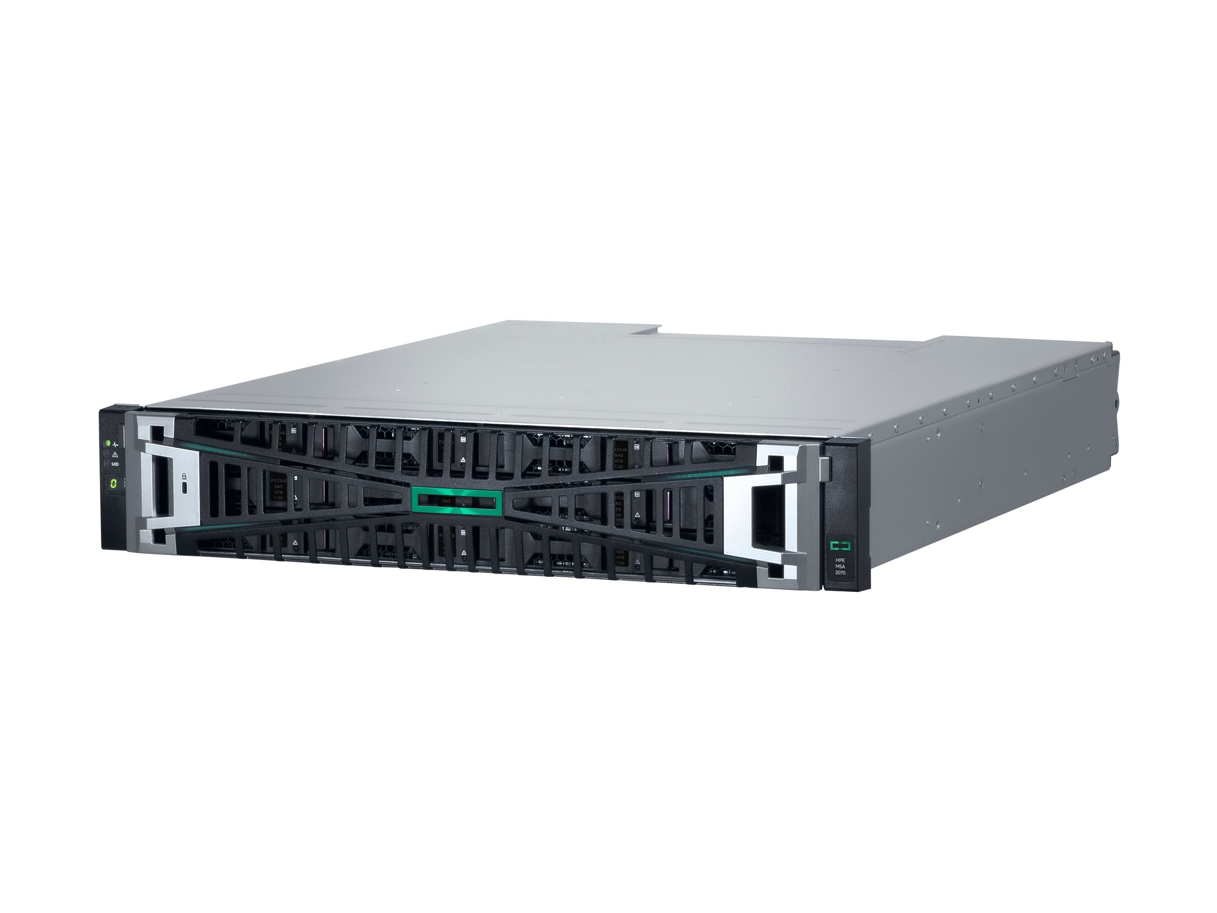 HPE MSA 2070 LFF 2x12Gb SAS 4-port Controller disk-less Storage Array