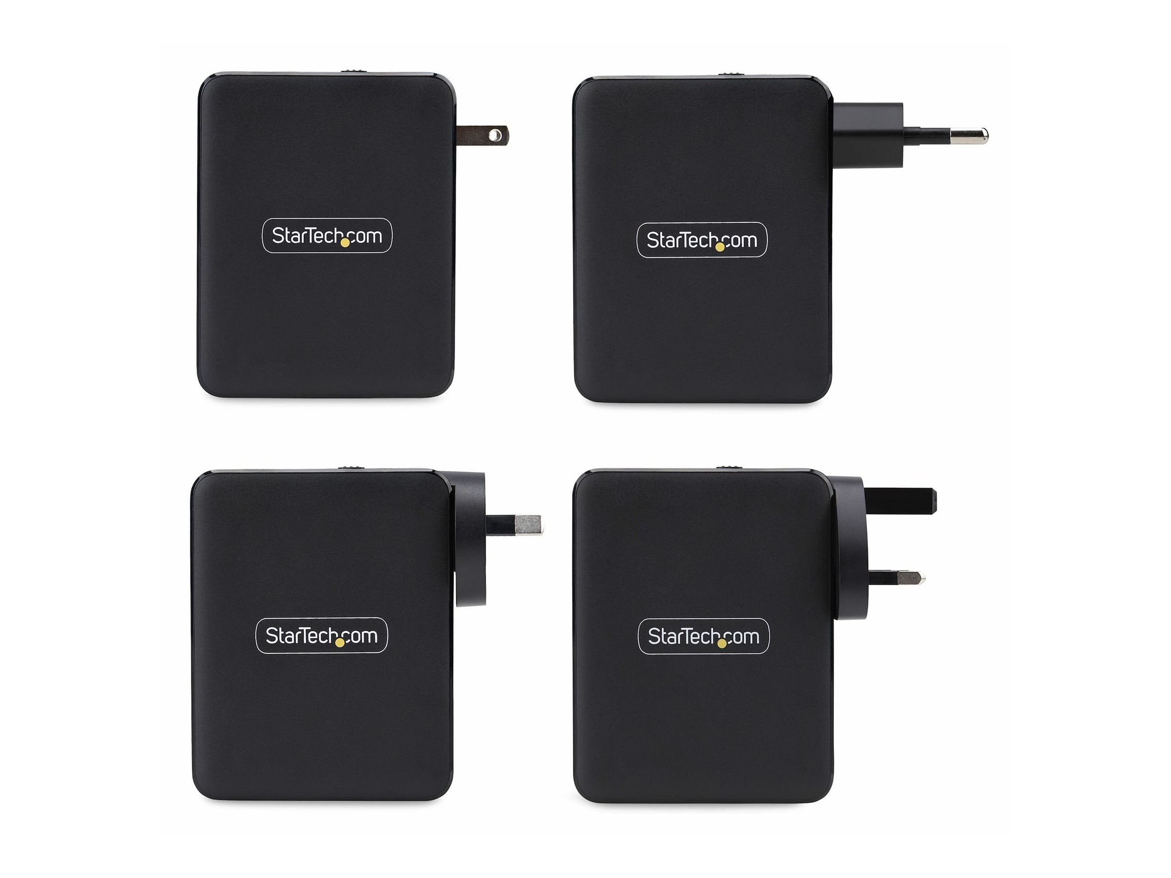 STARTECH.COM 140W USB-C-Wandladegerät 3x USB-C/1x USB-A PD 3.1 Internationaler GaN-Ladegerät fur MacBook/Dell XPS/Inspiron