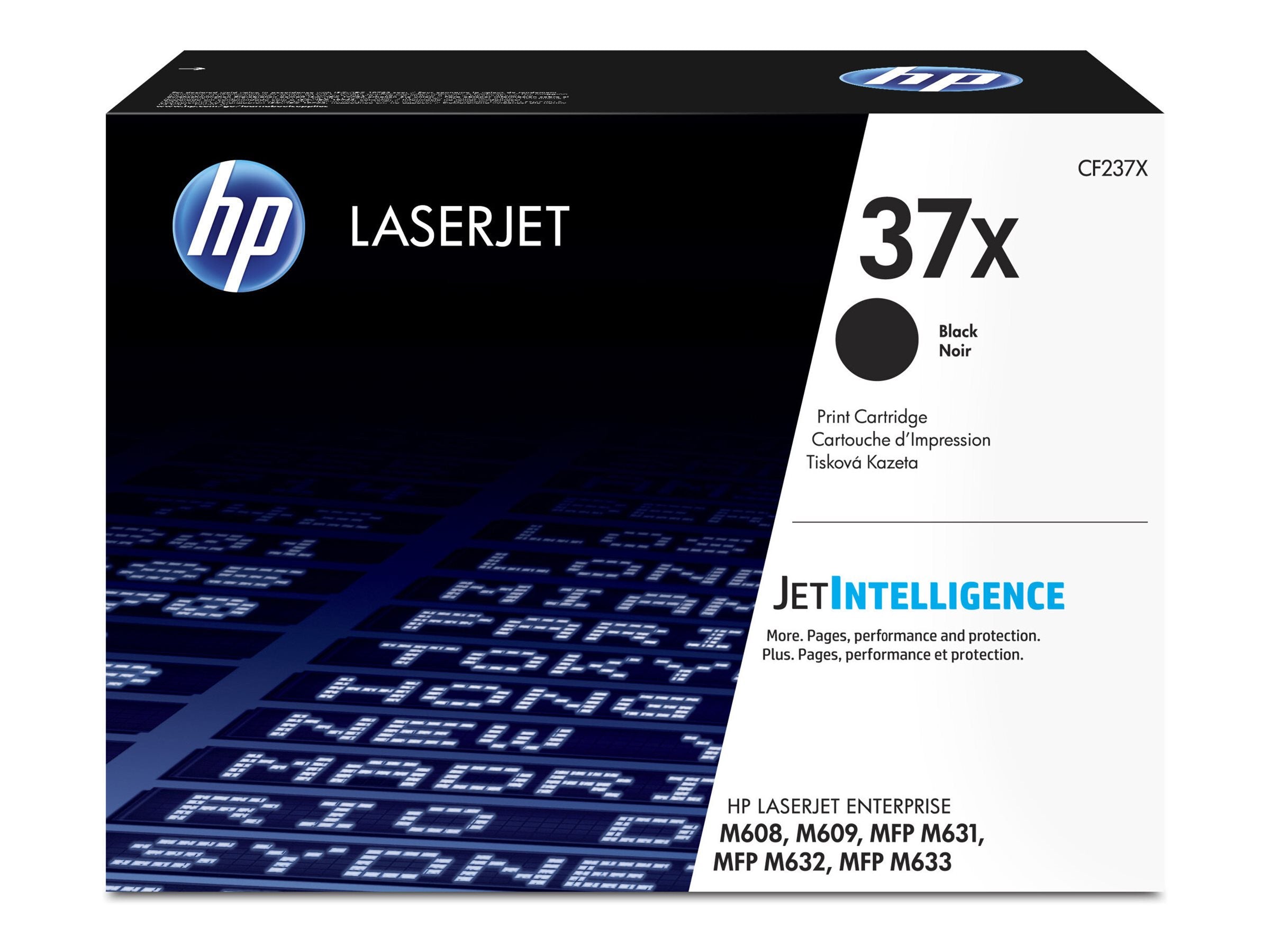 HP 37X Original LaserJet Toner Schwarz Hohe Kapazität - Seitenansicht